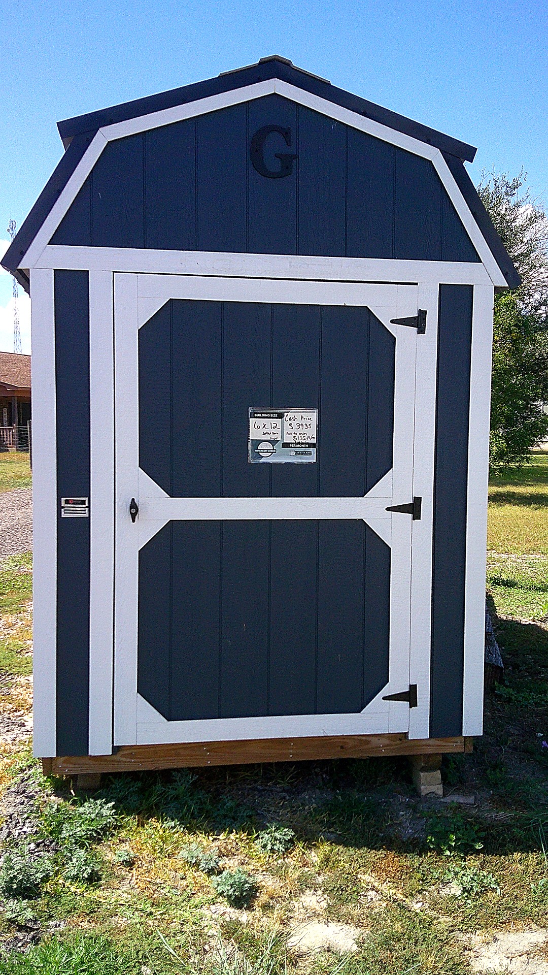 6x12 Lofted Barn at Hill  Top Sales