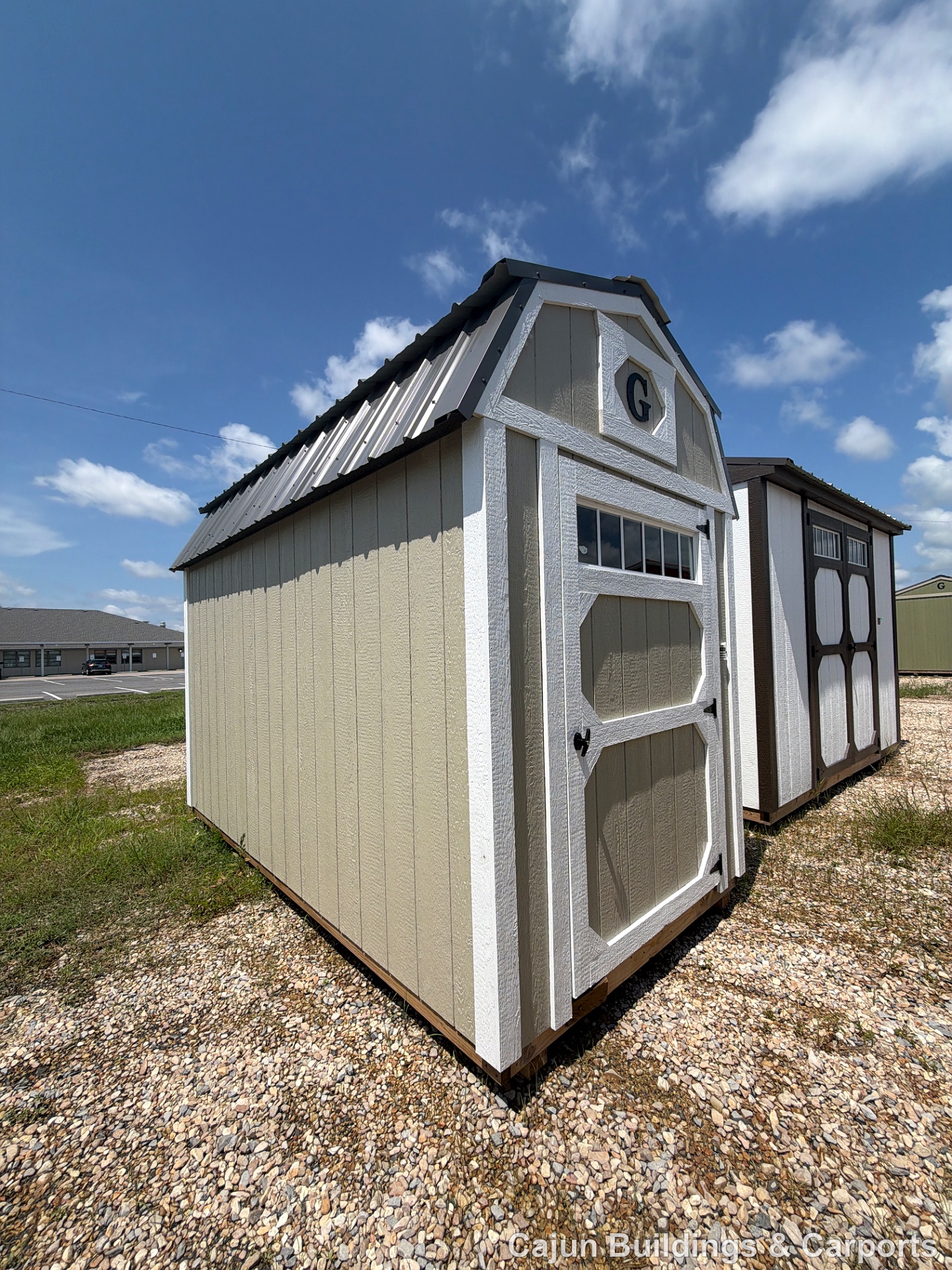6x12 Lofted Barn at Cajun Buildings and Carports