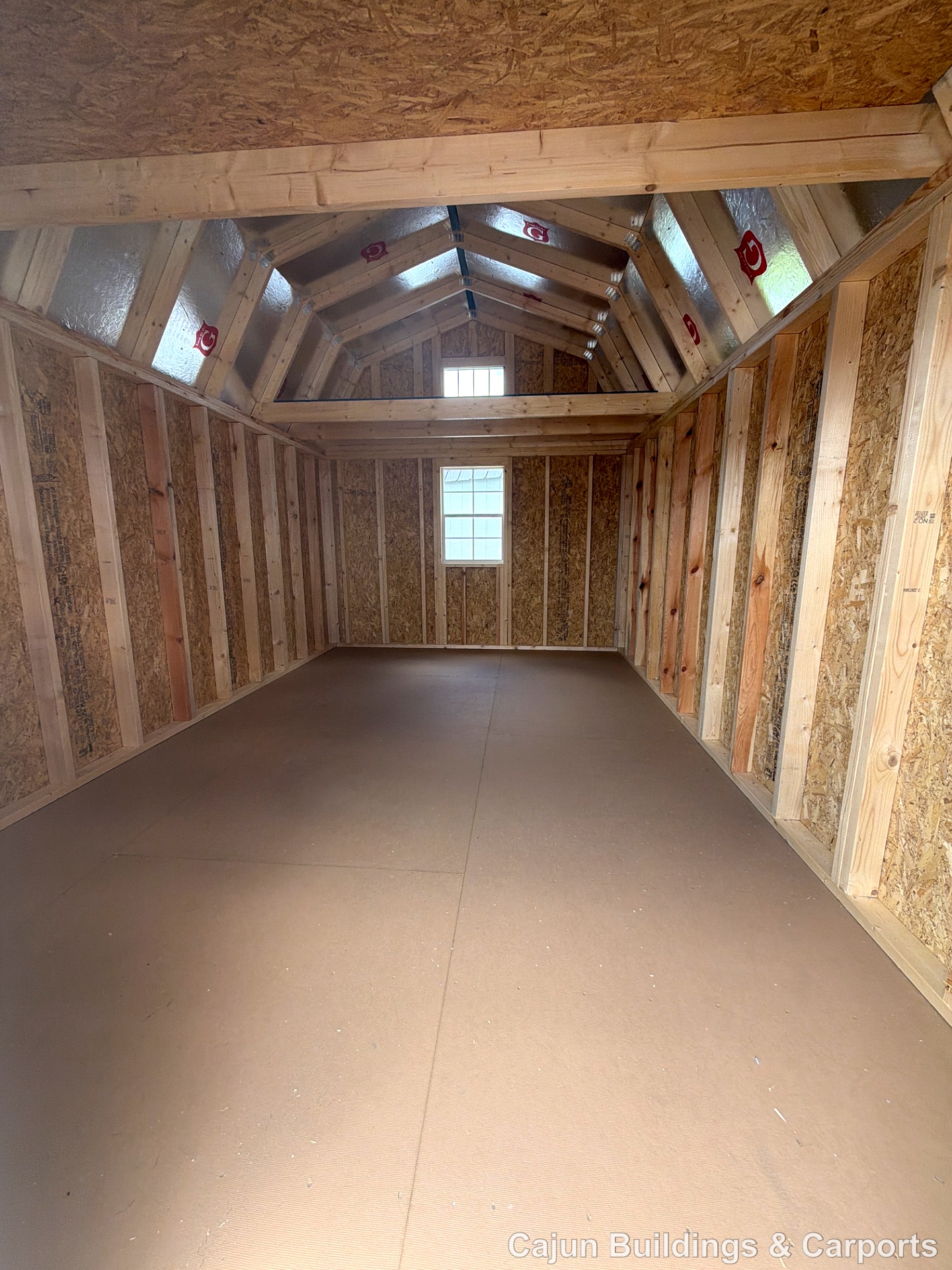 10x16 Lofted Barn at Cajun Buildings and Carports