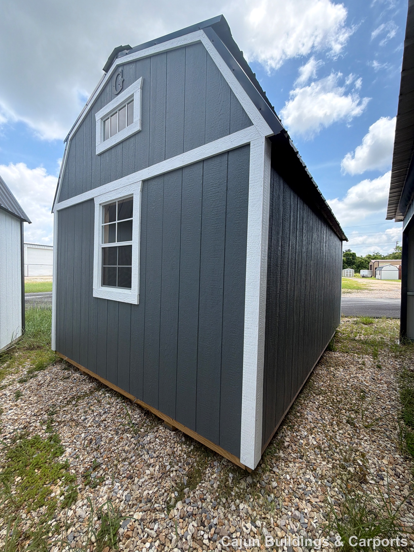 10x16 Lofted Barn at Cajun Buildings and Carports