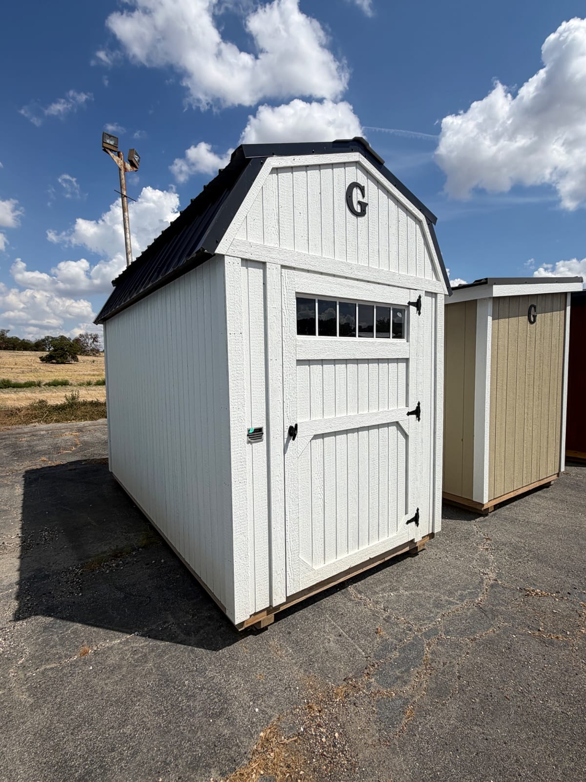 6x12 Lofted Barn at Tyler Lot- ETX Steel Tyler