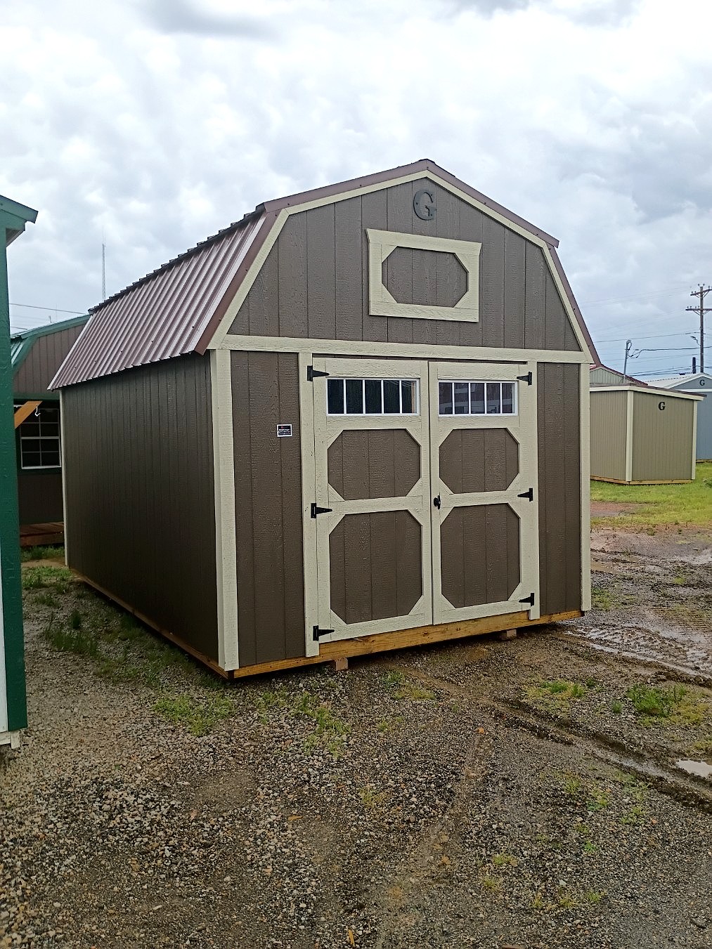 10x16 Lofted Barn at Jimmy's Portable Buildings of Savannah, TN