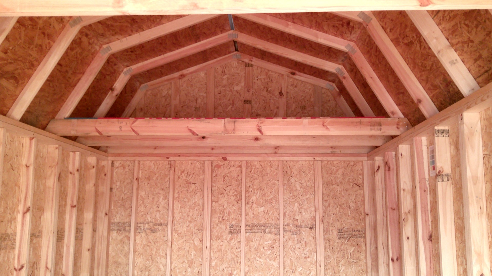 10x16 Lofted Barn at Hill  Top Sales