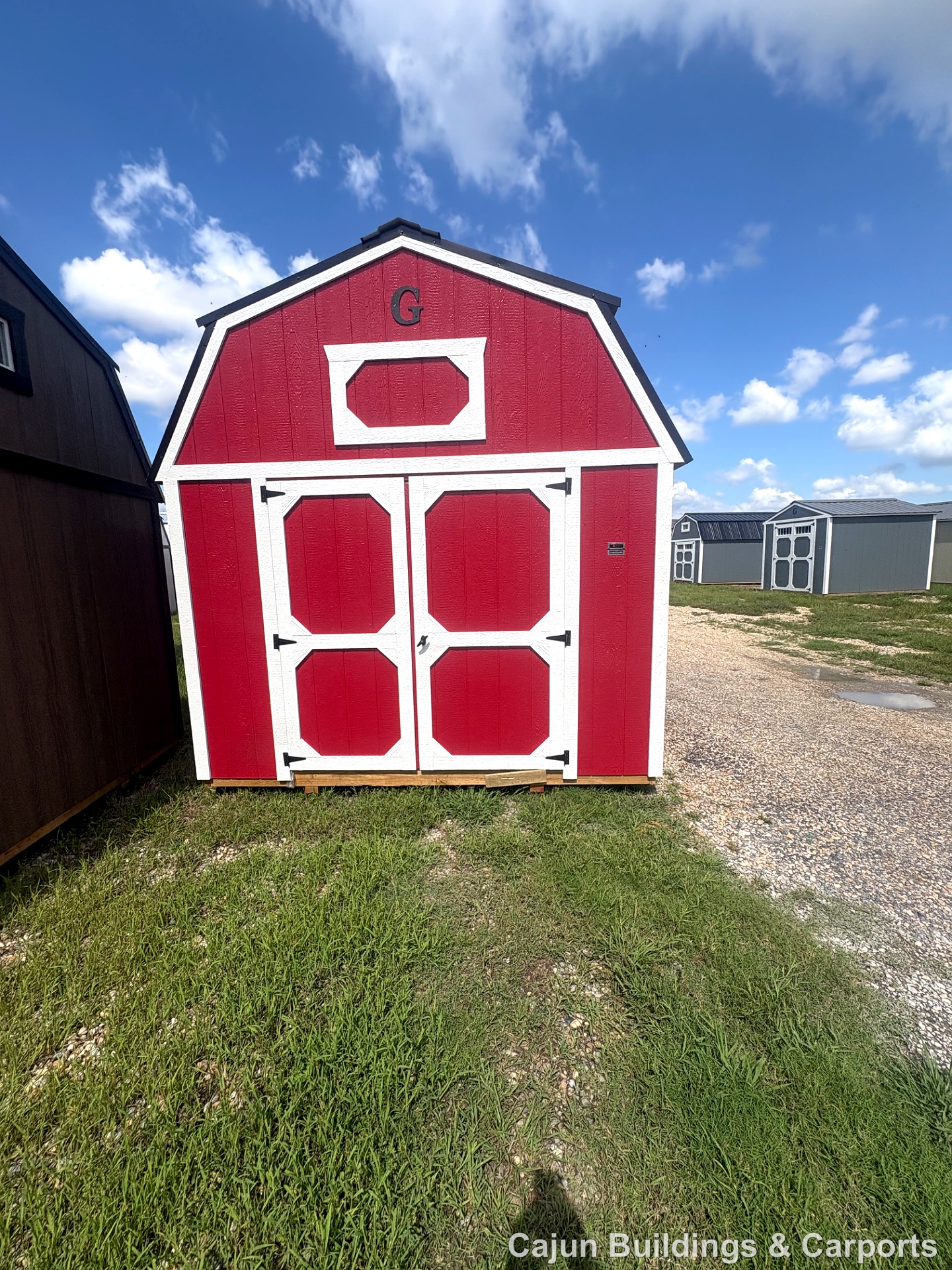 10x16 Lofted Barn at Cajun Buildings and Carports