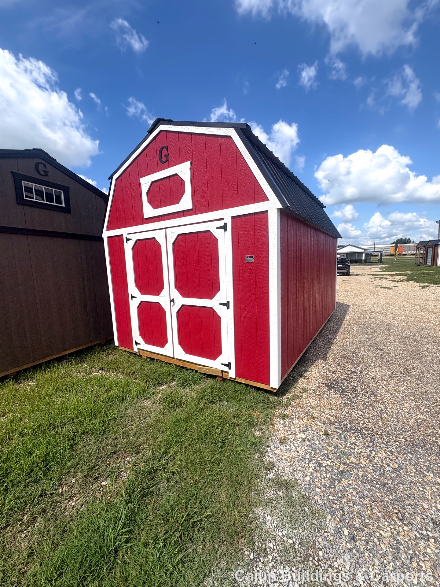 10x16 Lofted Barn at Cajun Buildings and Carports