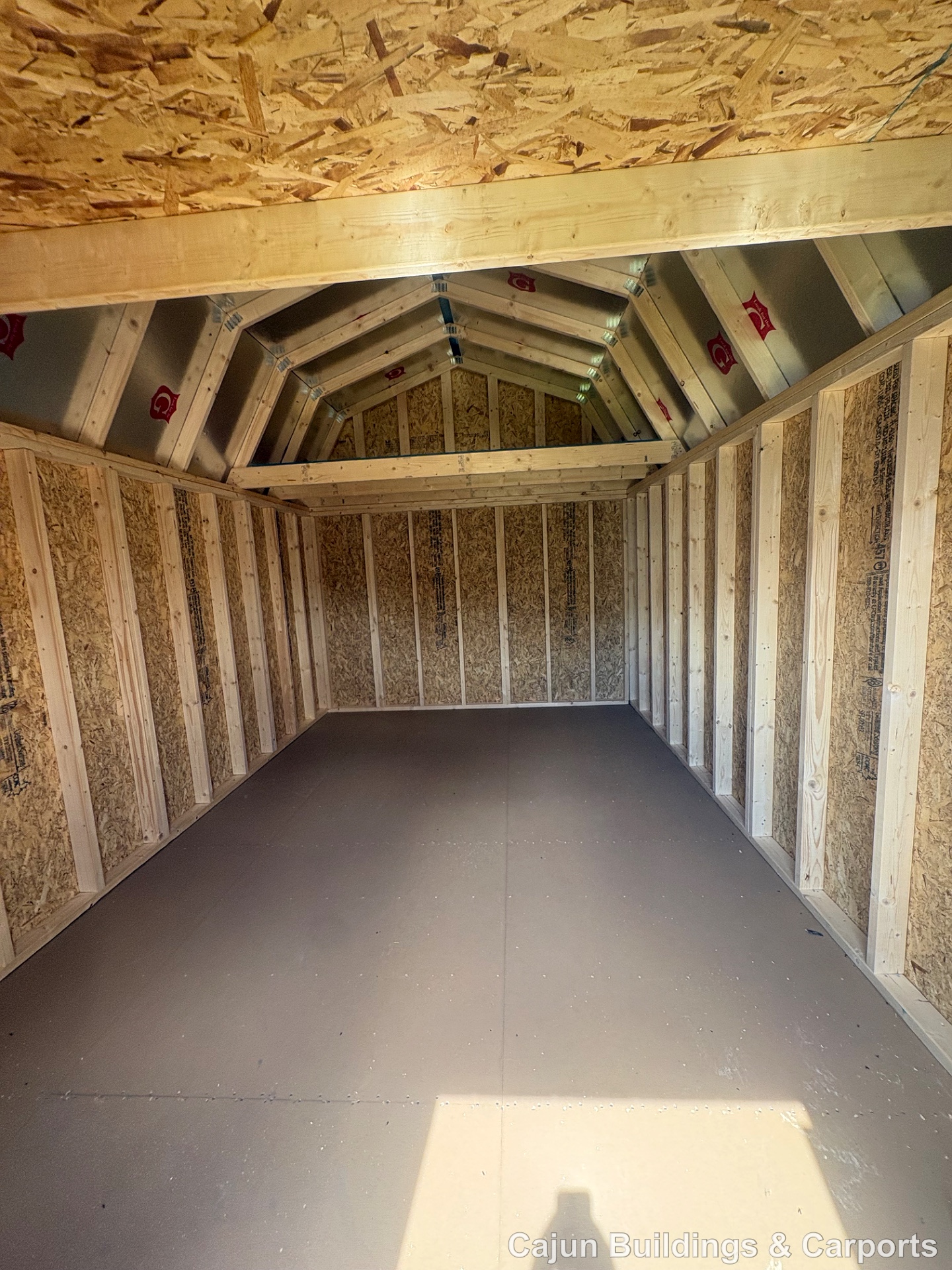 10x16 Lofted Barn at Cajun Buildings and Carports