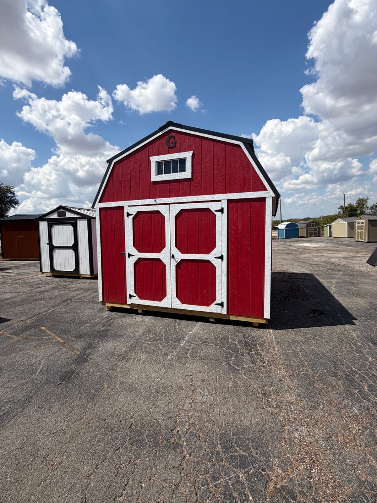12x16 Lofted Barn at Tyler Lot- ETX Steel Tyler