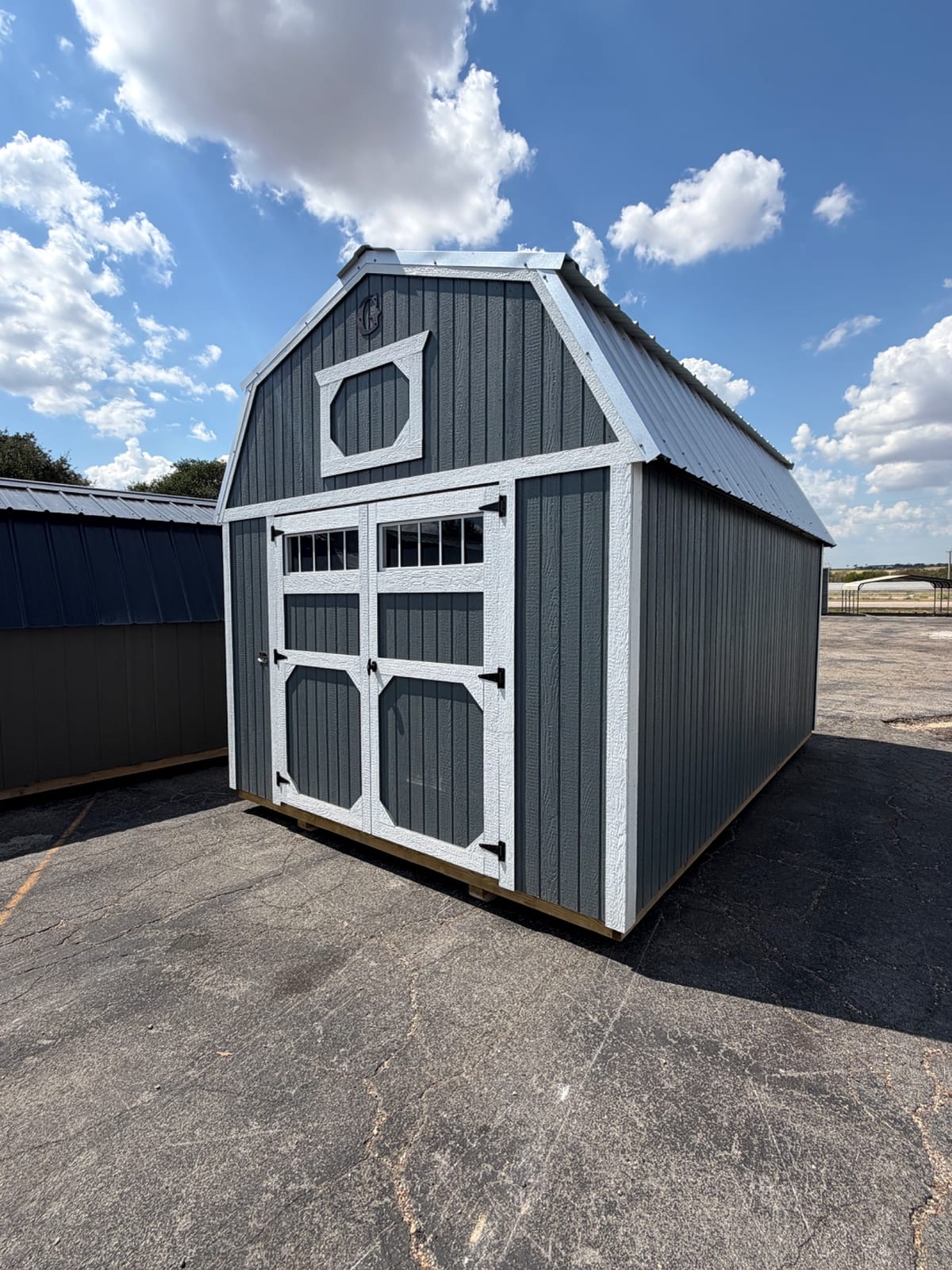 10x16 Lofted Barn at Tyler Lot- ETX Steel Tyler