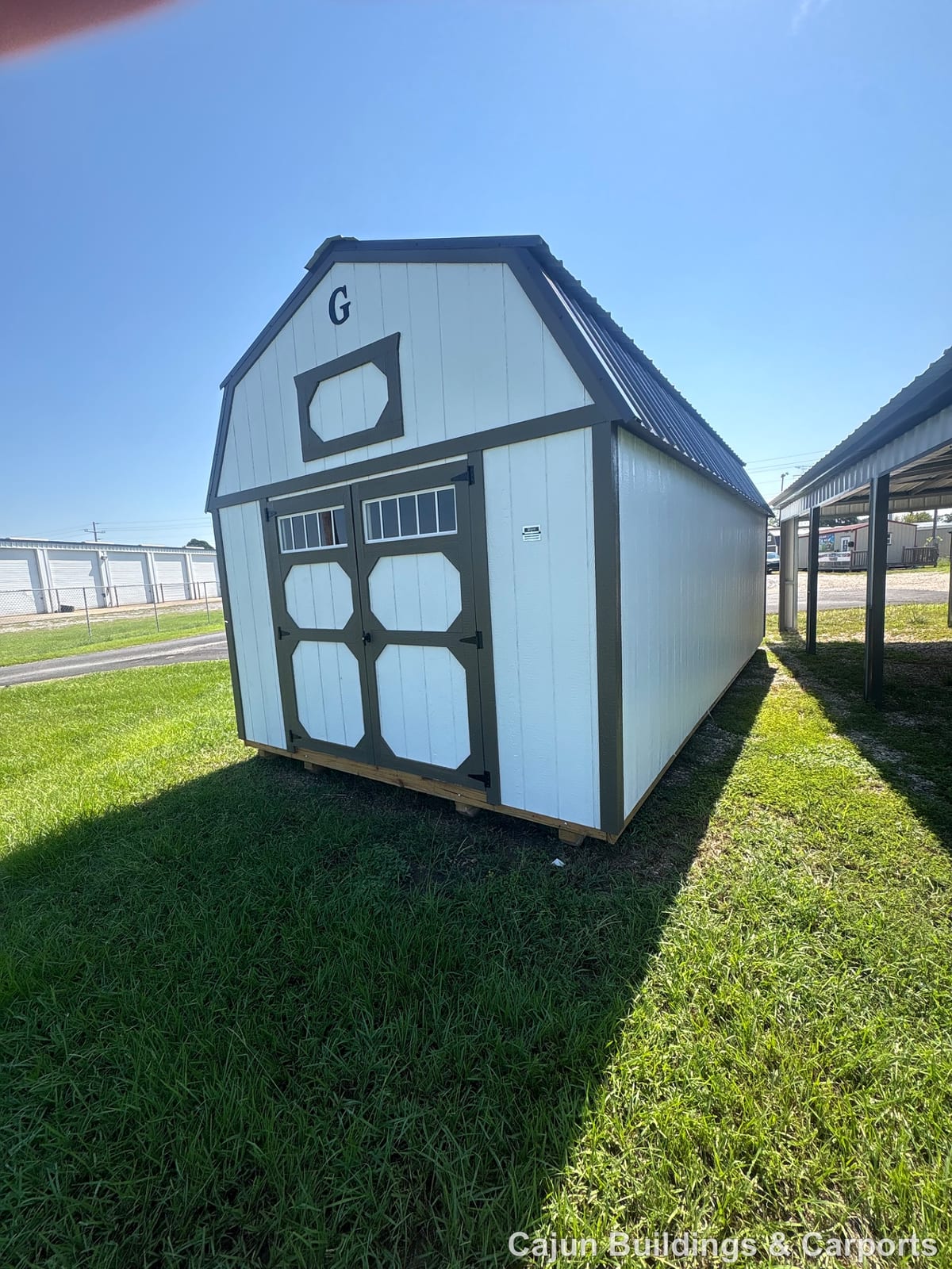 12x24 Lofted Barn at Cajun Buildings and Carports