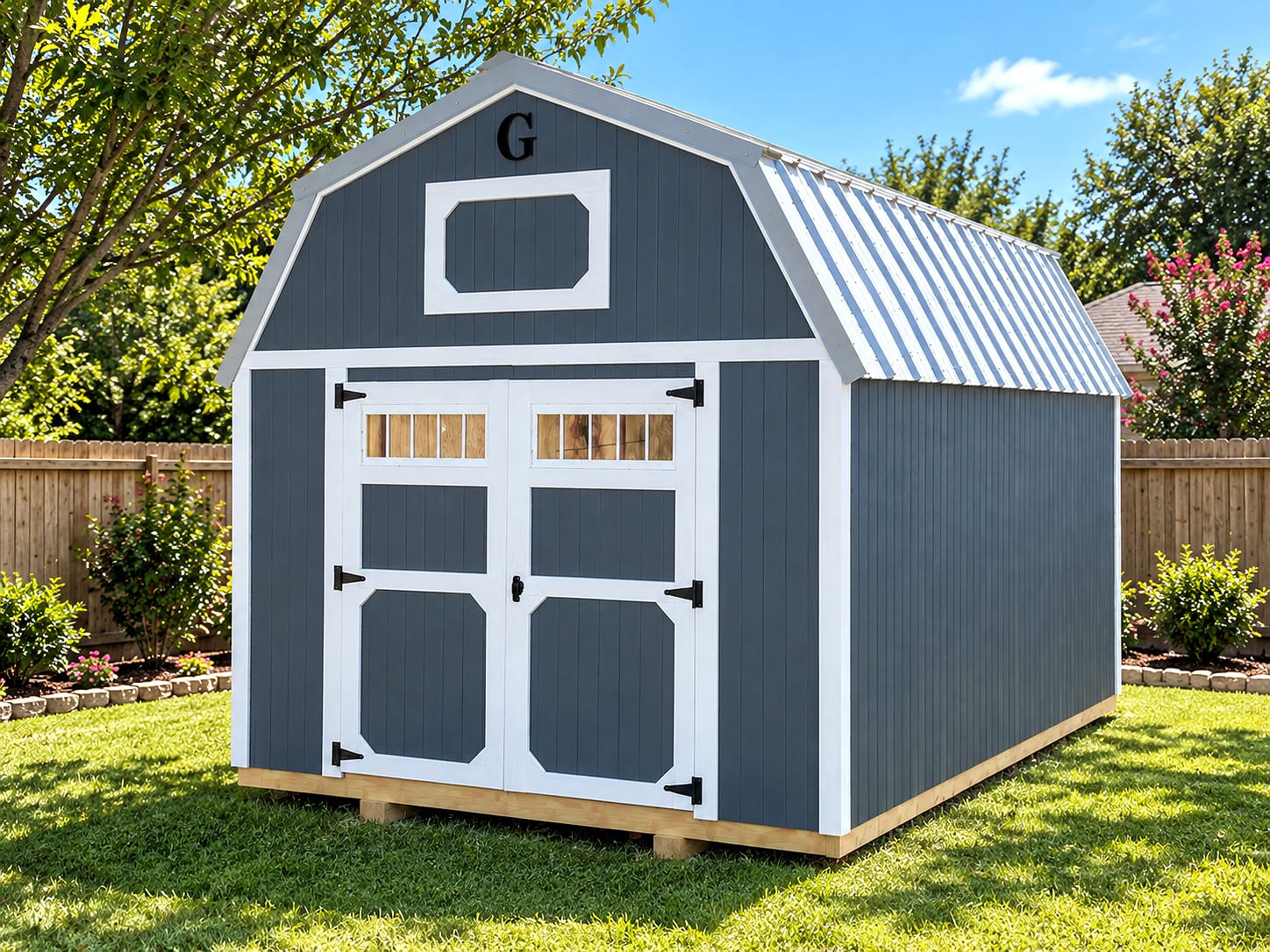 10x16 Lofted Barn at ACE Buildings - Graceland of Corpus Christi
