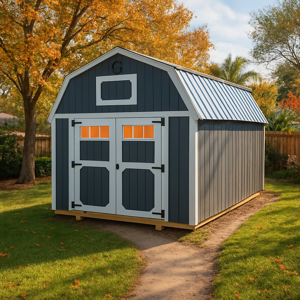 10x16 Lofted Barn at ACE Buildings - Graceland of Corpus Christi