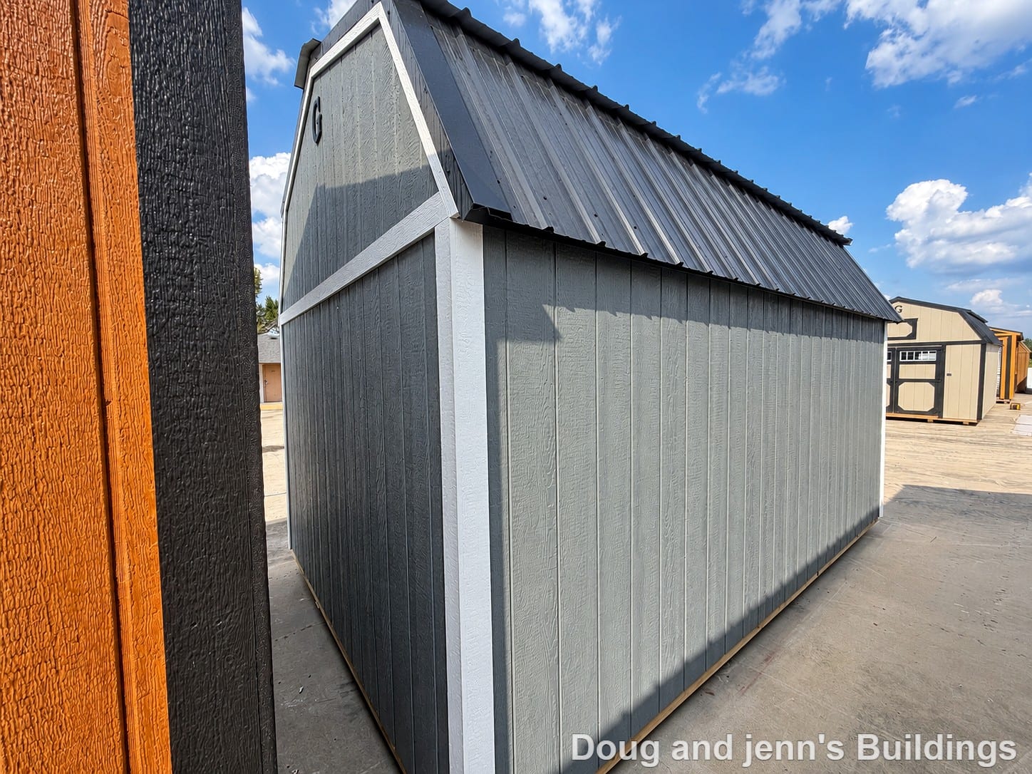 10x16 Lofted Barn at Doug and Jenn's Buildings