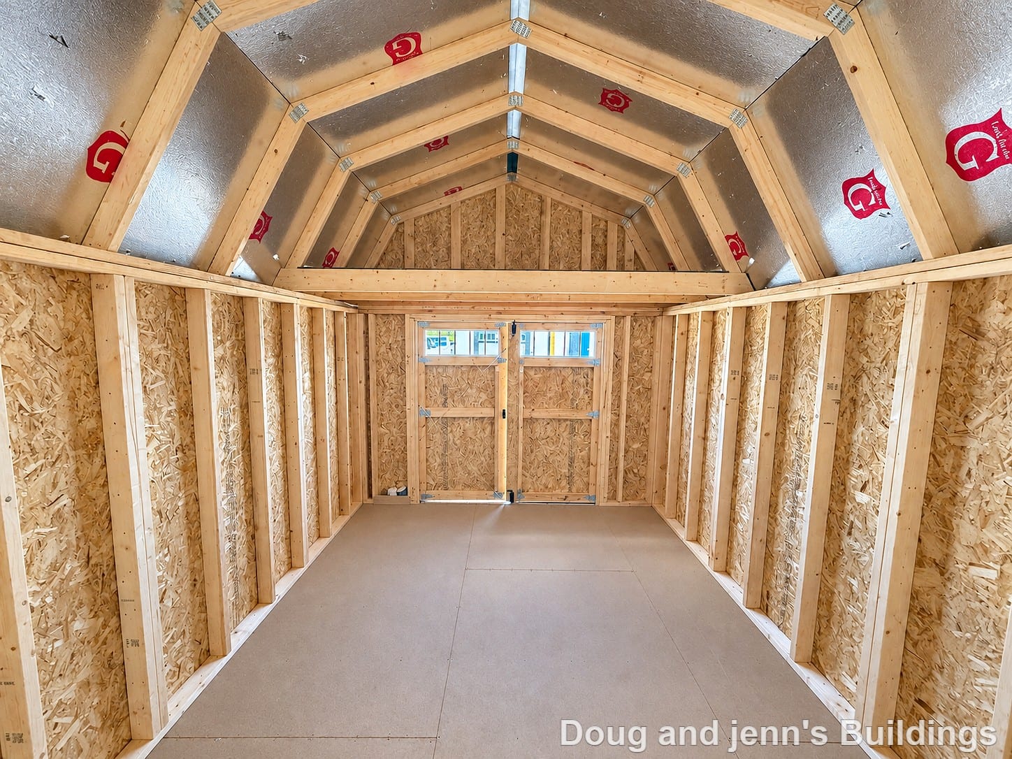 10x16 Lofted Barn at Doug and Jenn's Buildings