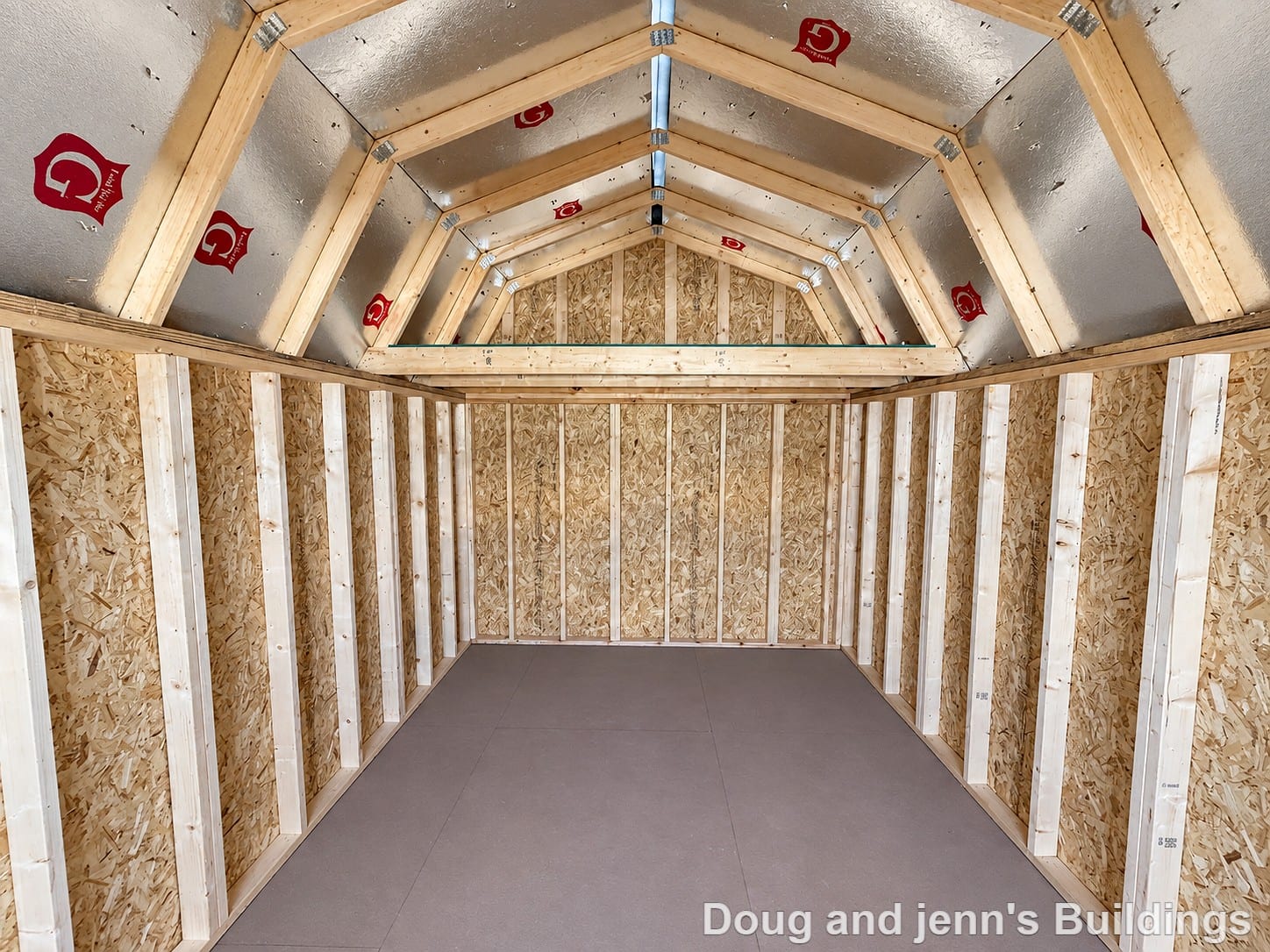 10x16 Lofted Barn at Doug and Jenn's Buildings