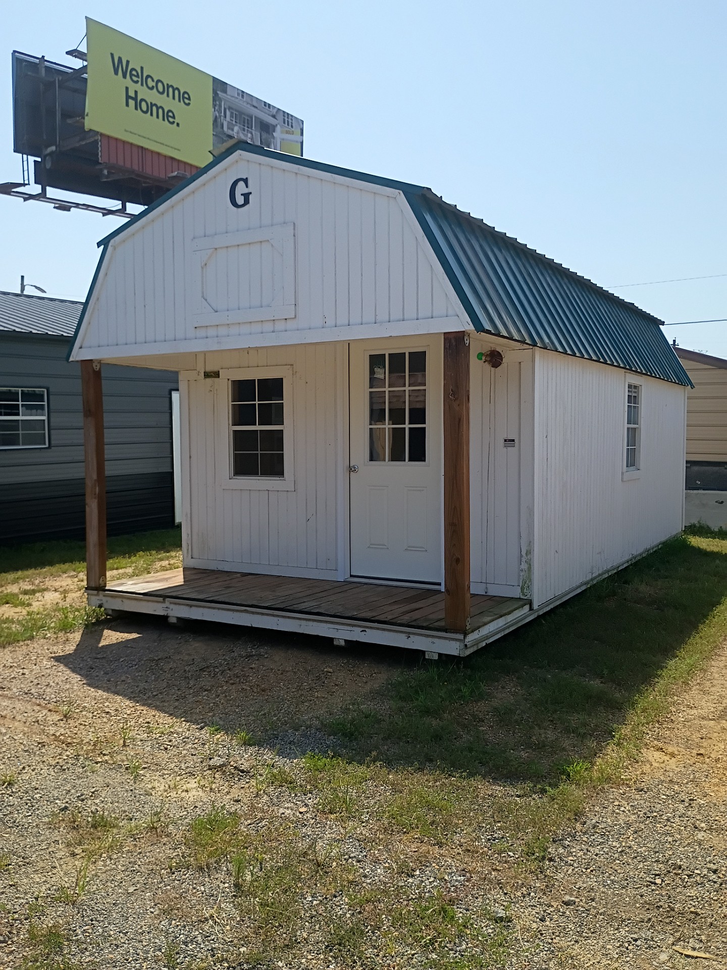 12x24 Lofted Barn Cabin at Jimmy's Portable Buildings of Savannah, TN