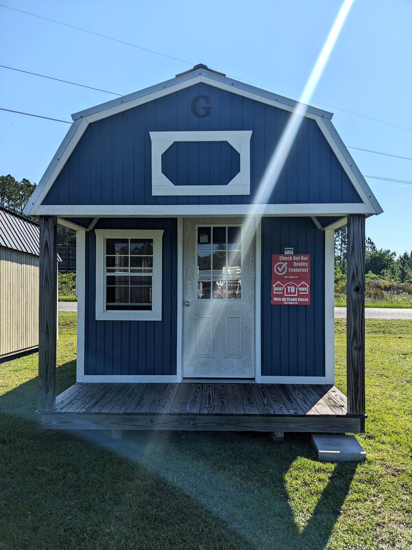 10x24 Lofted Barn Cabin at Graceland Storage Sheds and Buildings of Kingsland