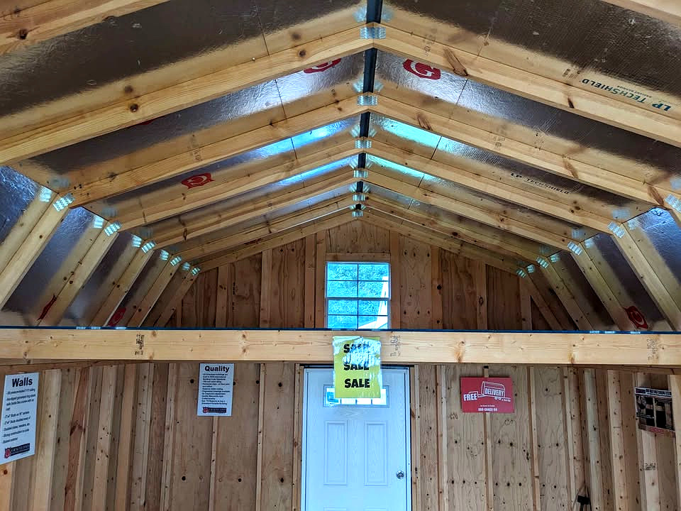 14x28 Lofted Barn Cabin at Graceland Storage Sheds and Buildings of Kingsland