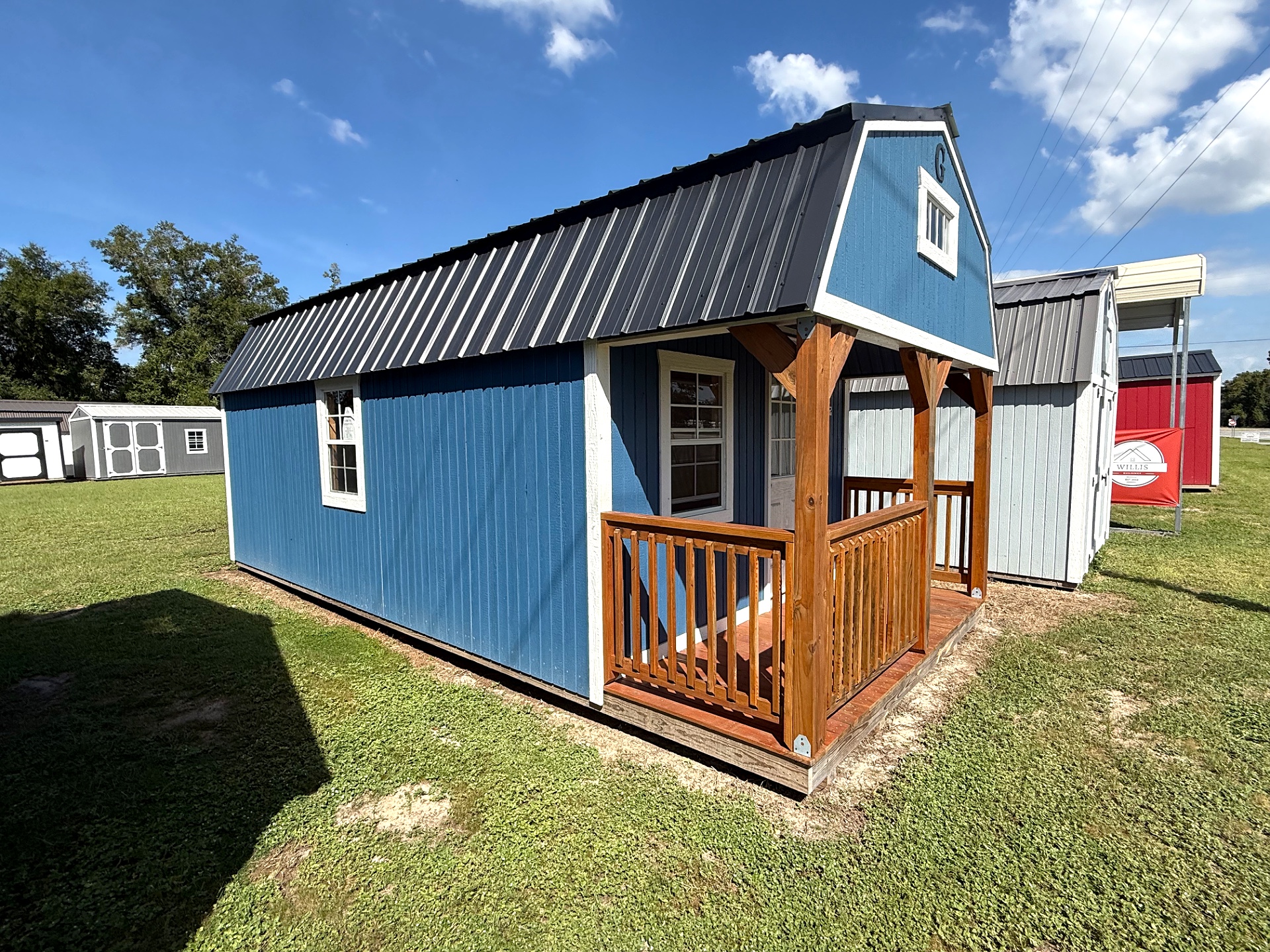12x24 Lofted Barn Cabin at Willis Buildings