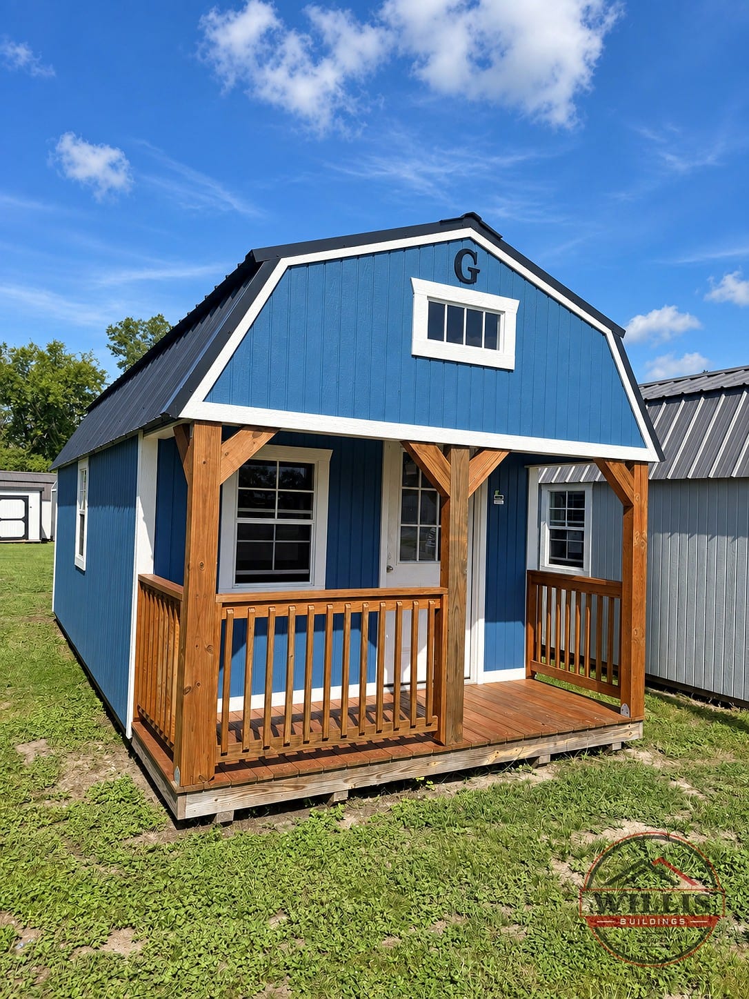 12x24 Lofted Barn Cabin at Willis Buildings