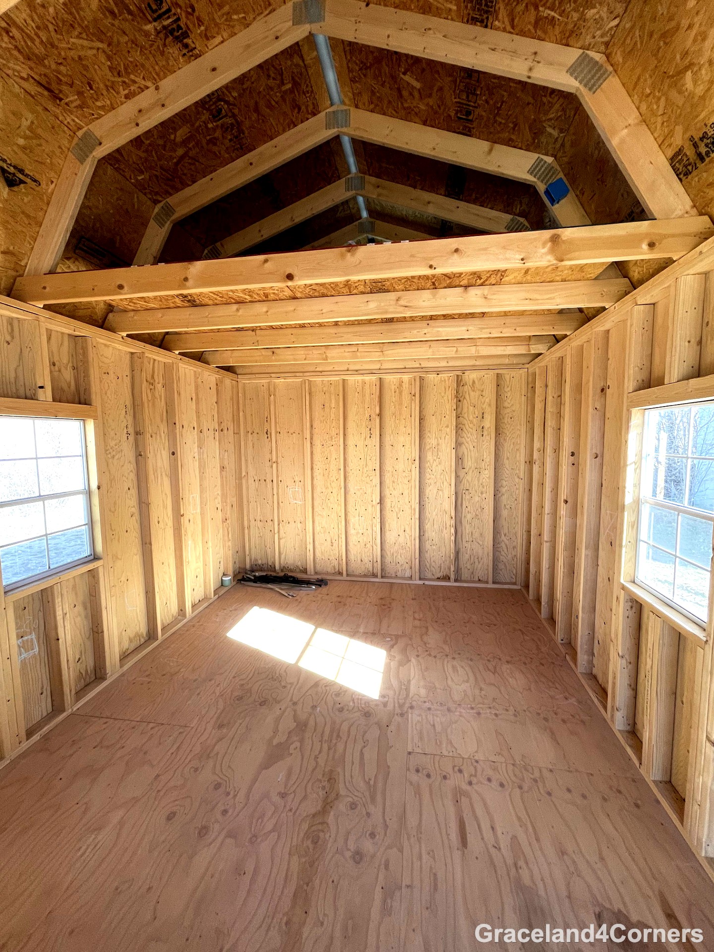 12x20 Lofted Barn Cabin at GRACELAND FOUR CORNERS