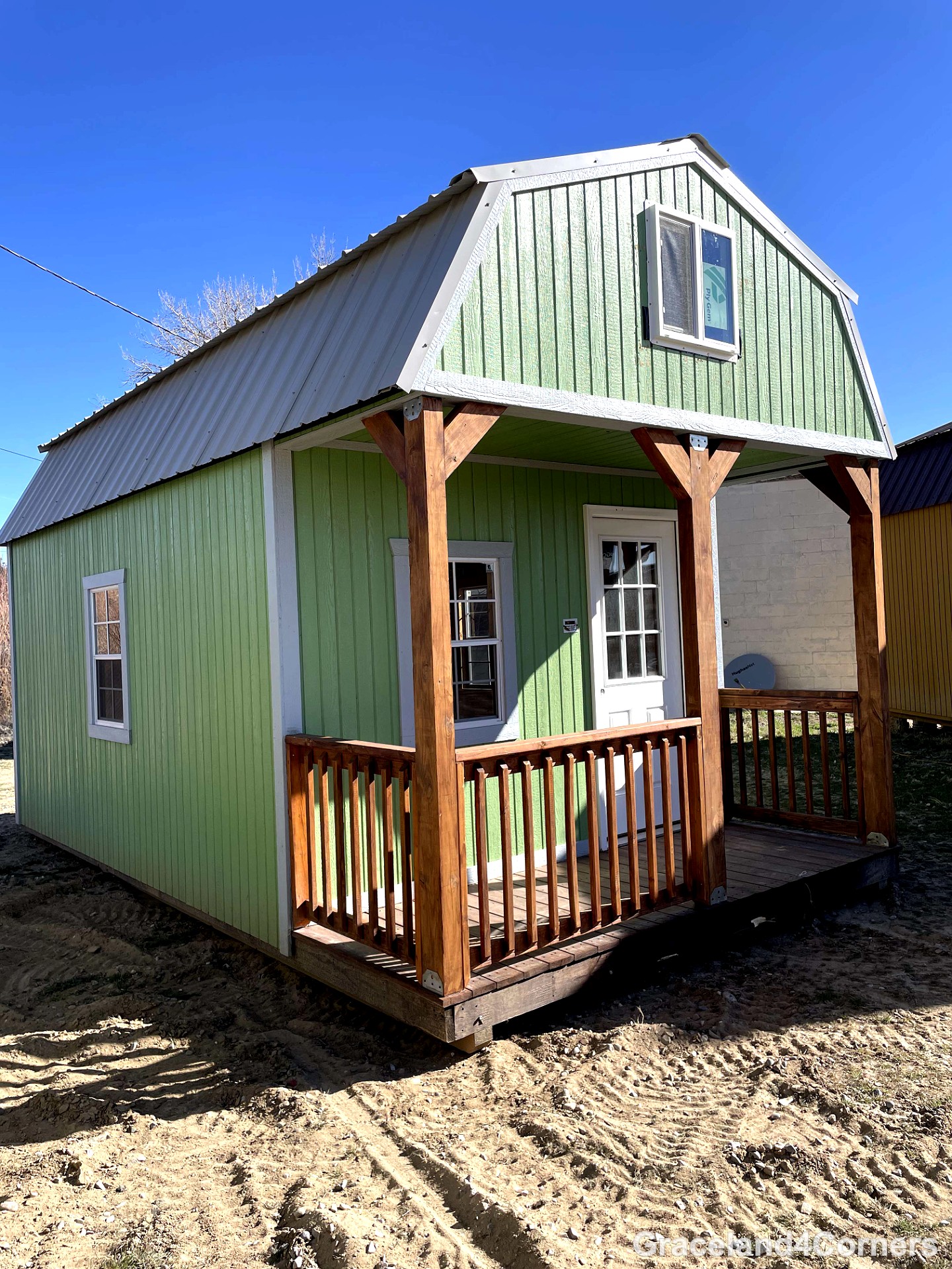 12x20 Lofted Barn Cabin at GRACELAND FOUR CORNERS