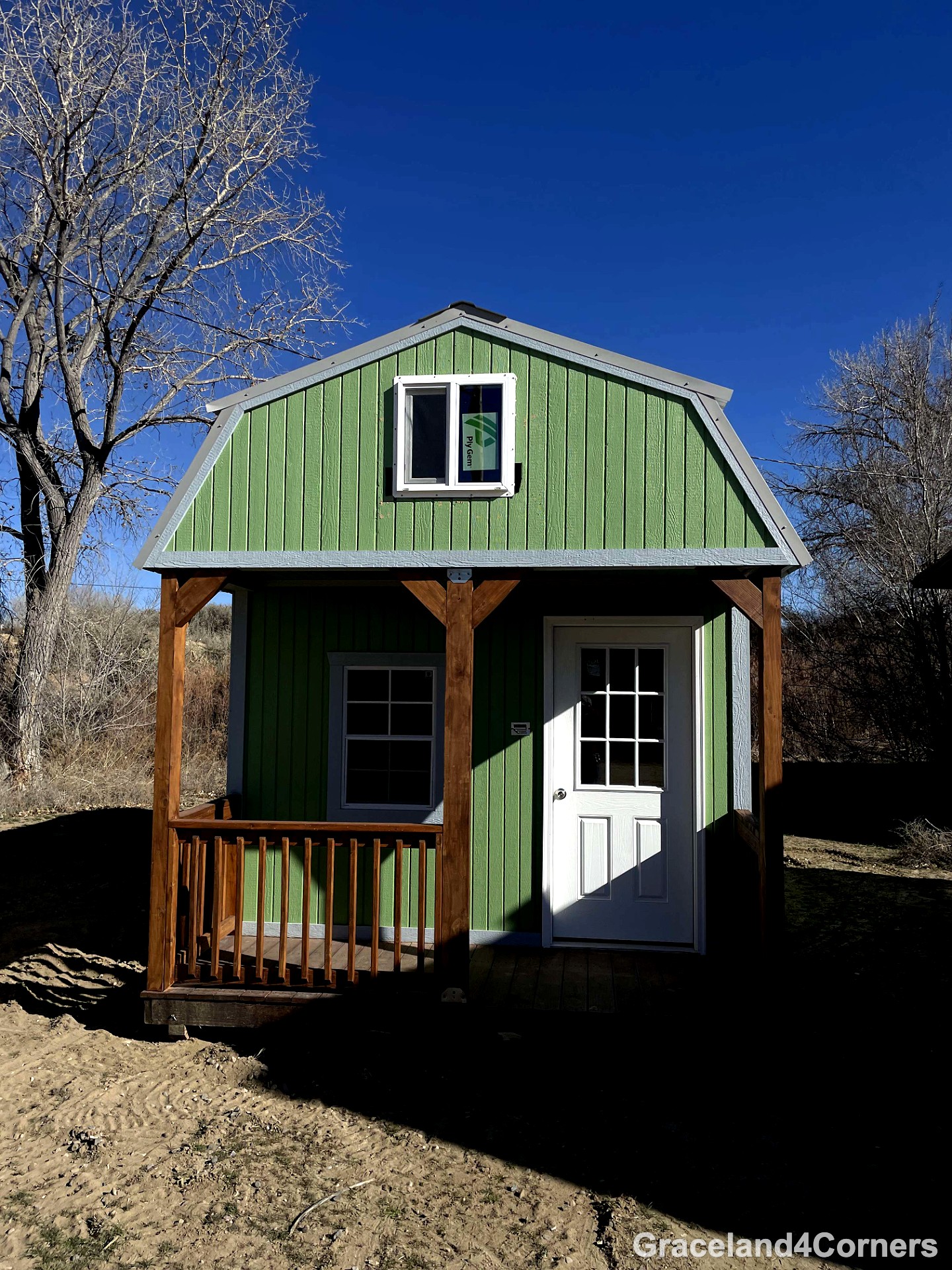 12x20 Lofted Barn Cabin at GRACELAND FOUR CORNERS