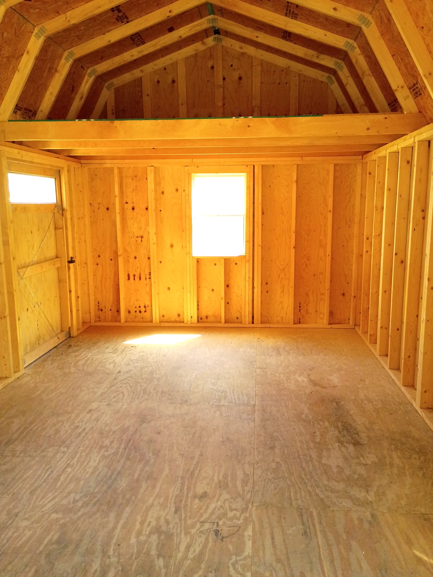 12x24 Lofted Barn Cabin at Jimmy's Portable Buildings of Savannah, TN