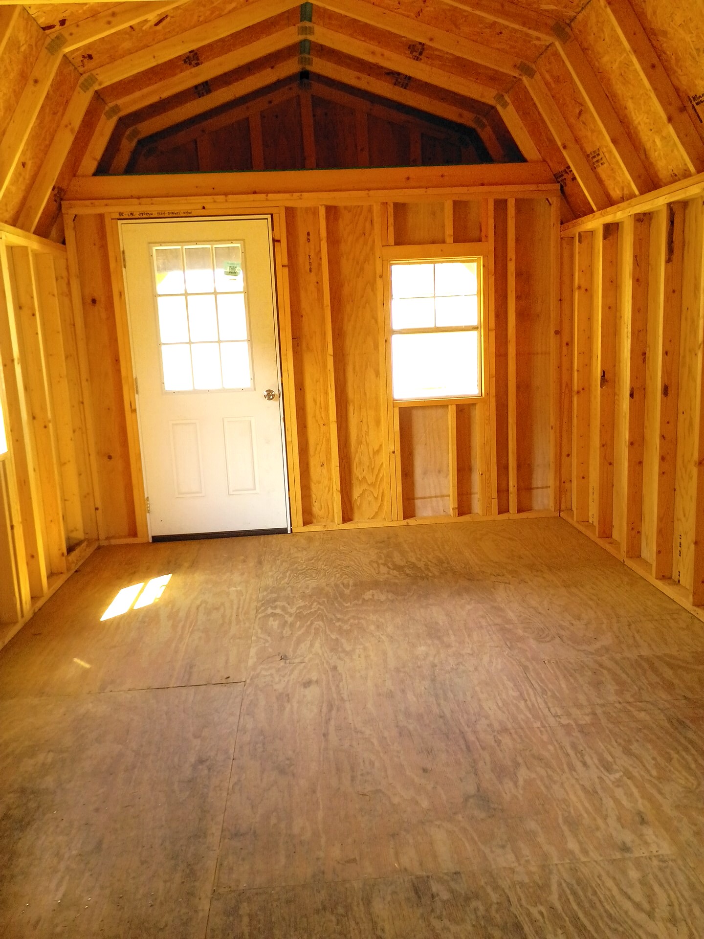12x24 Lofted Barn Cabin at Jimmy's Portable Buildings of Savannah, TN