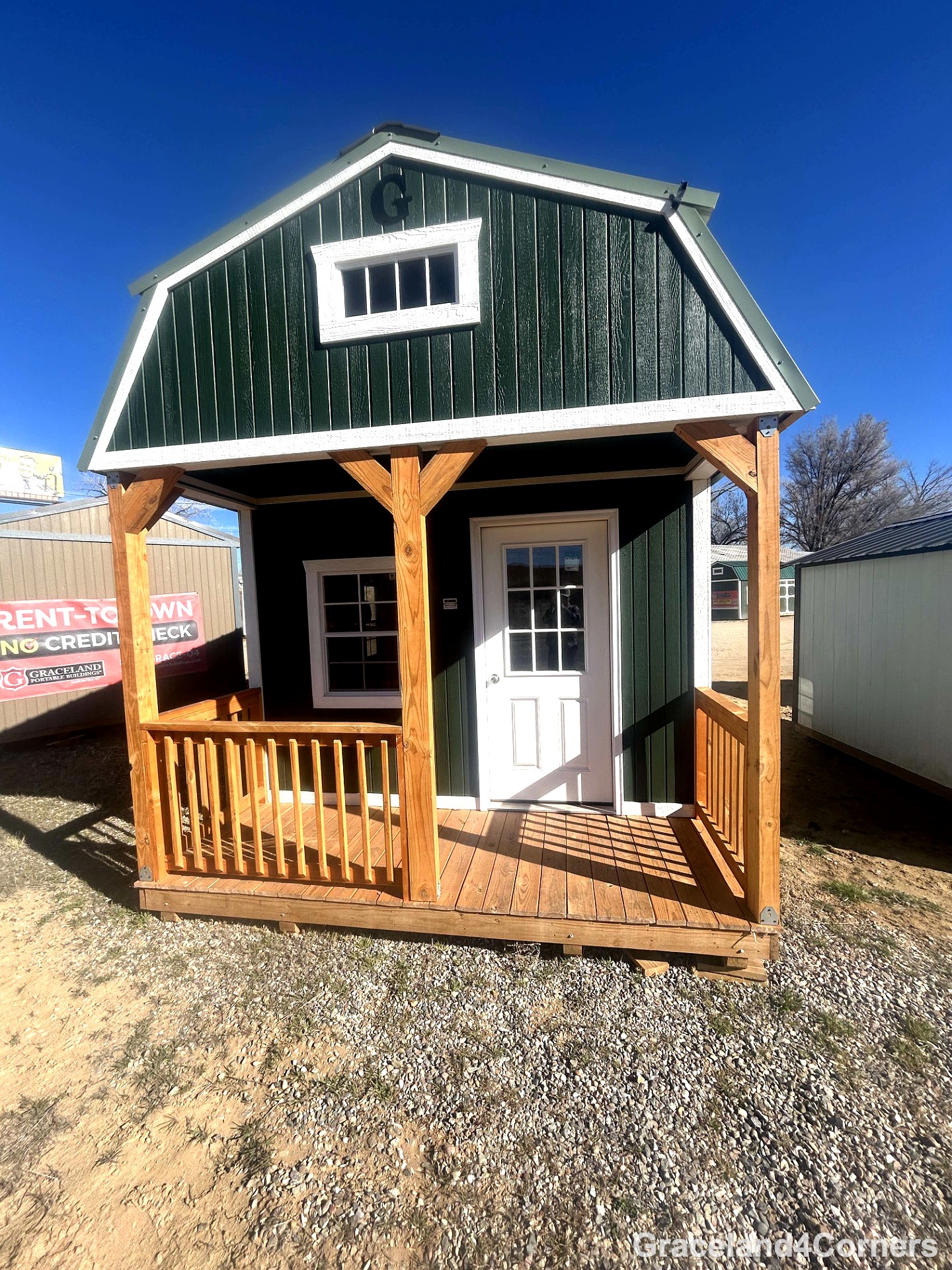 12x20 Lofted Barn Cabin at GRACELAND FOUR CORNERS