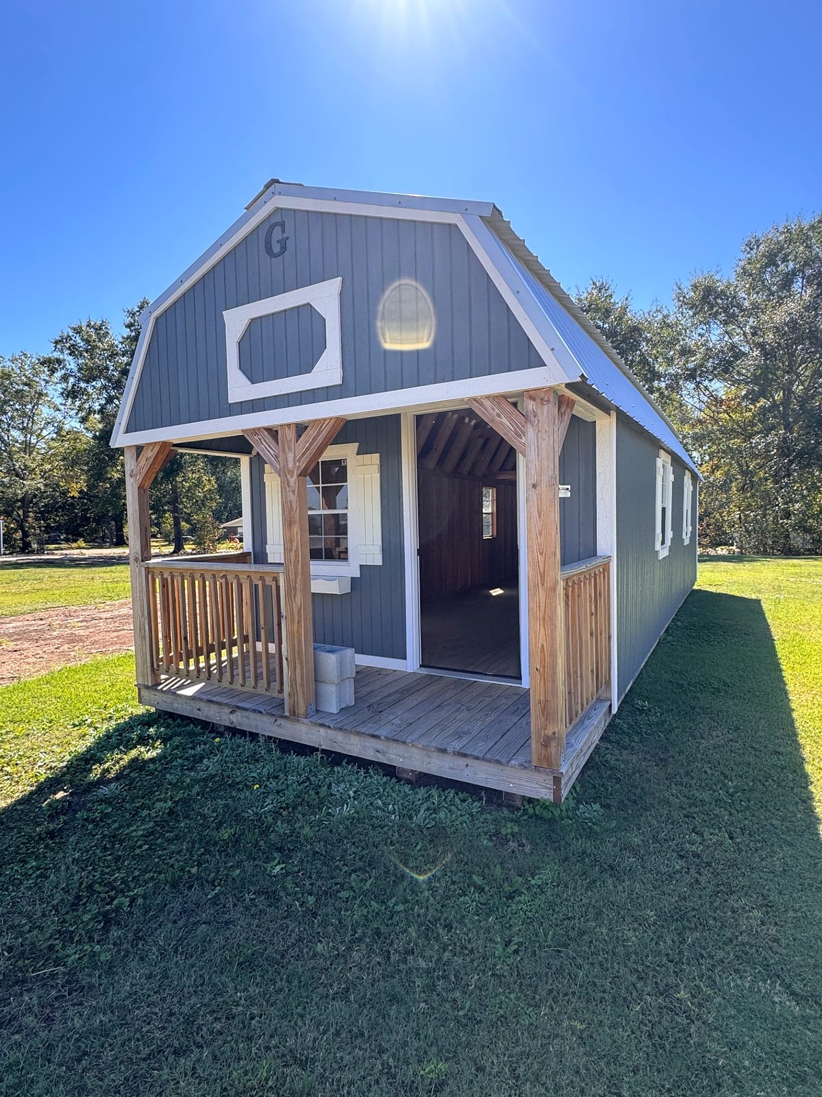 12x32 Lofted Barn Cabin at Graceland of Cumming