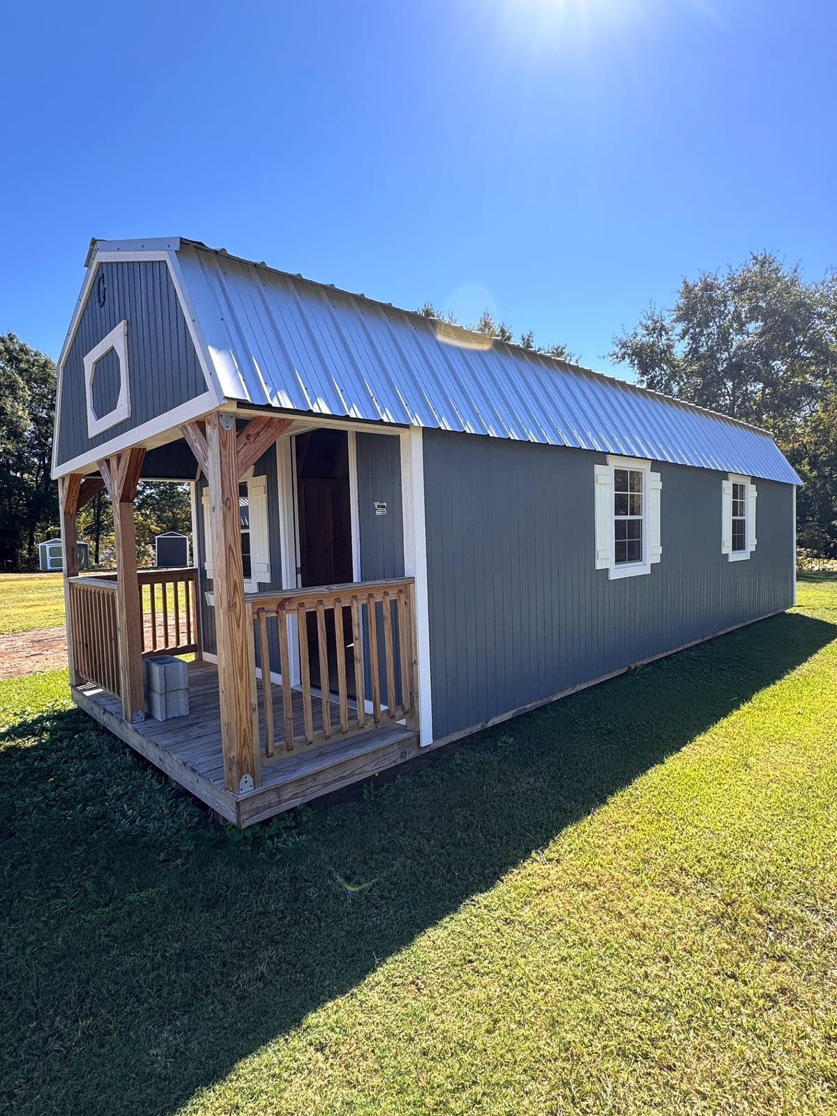 12x32 Lofted Barn Cabin at Graceland of Cumming