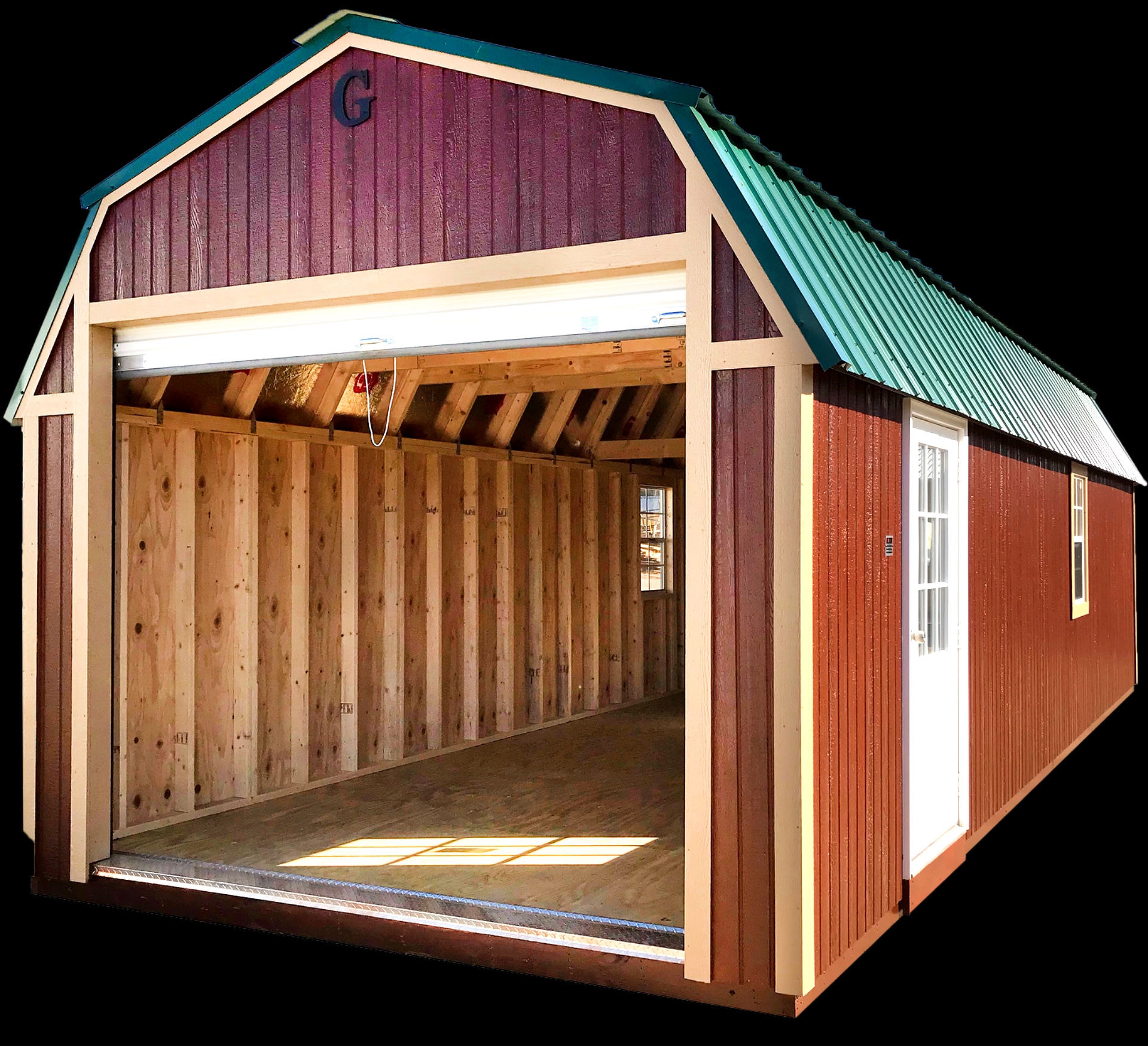 12x20 Lofted Barn Garage at G&L Carports & Portable Buildings