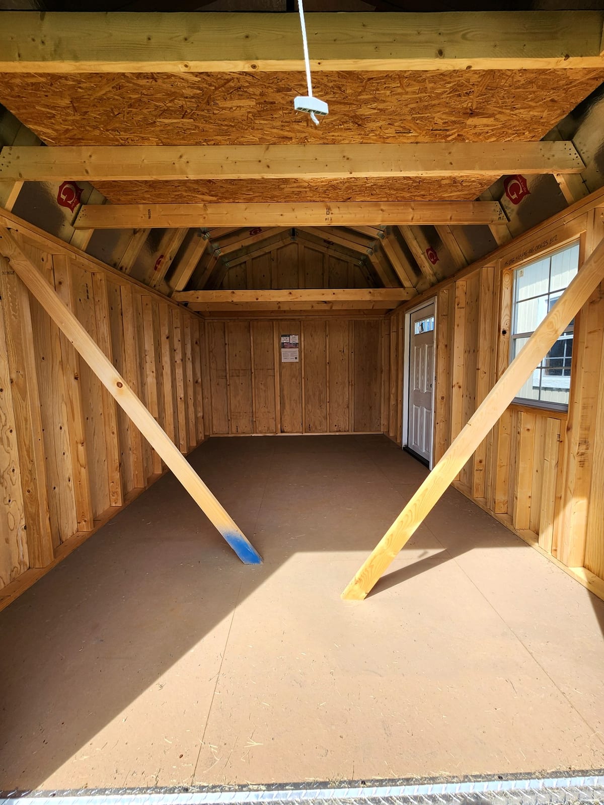 10x16 Lofted Barn Garage at Toler's Coastal Structures - Newport