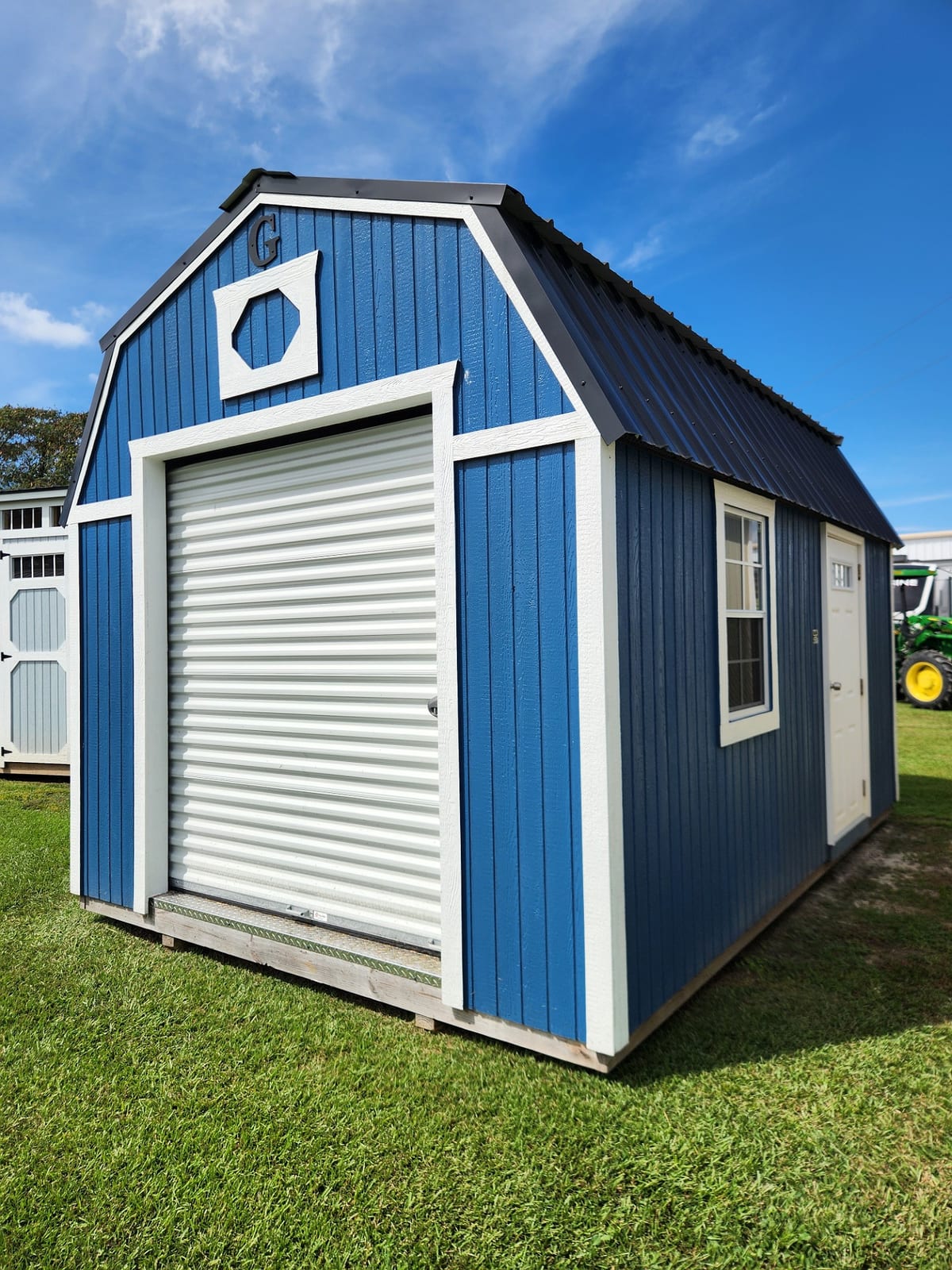 10x16 Lofted Barn Garage at Toler's Coastal Structures - Newport