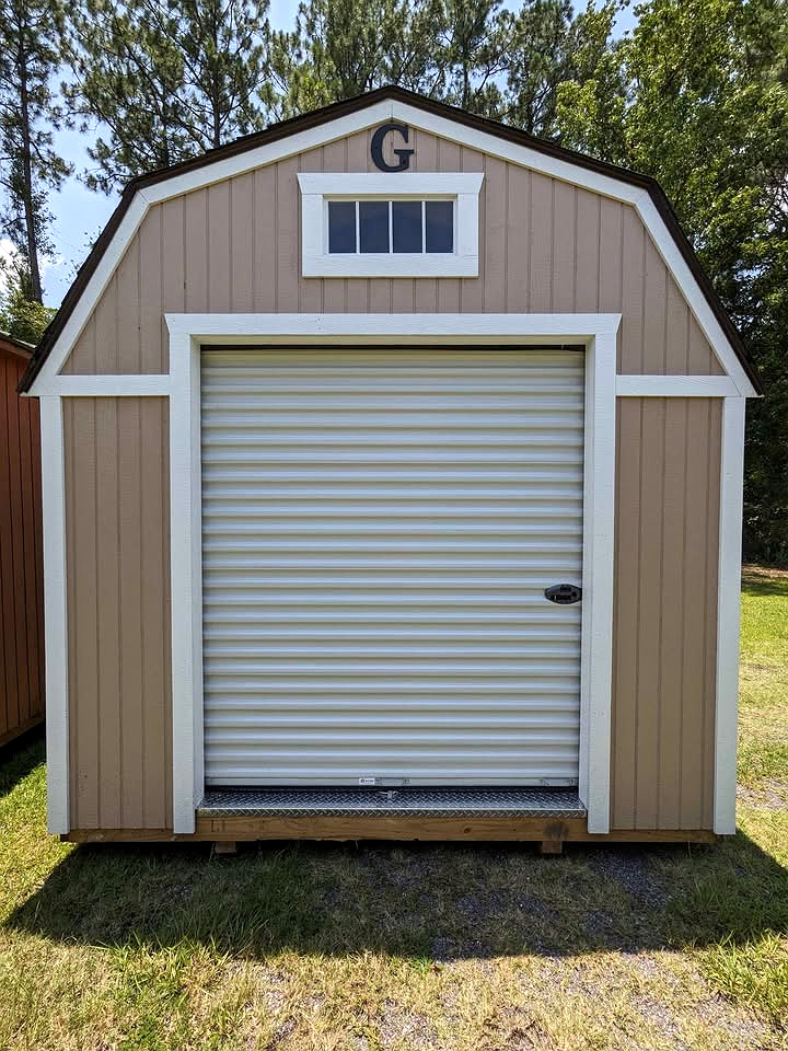 10x16 Lofted Barn Garage at Graceland Storage Sheds and Buildings of Kingsland