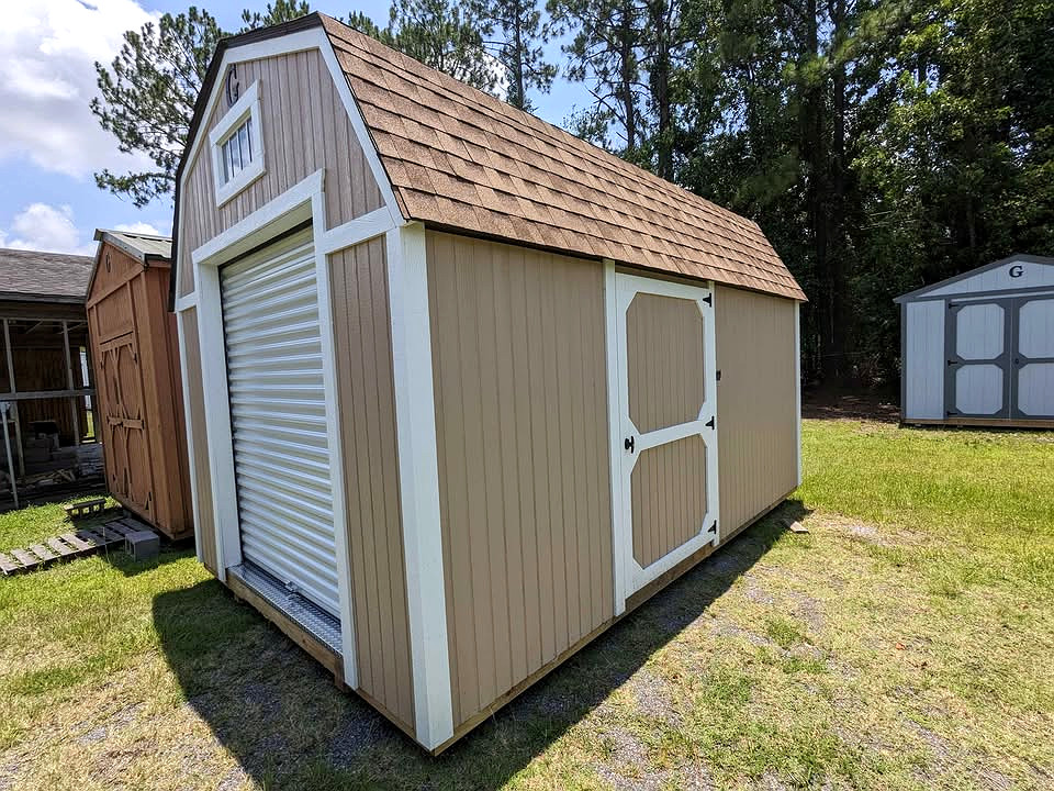 10x16 Lofted Barn Garage at Graceland Storage Sheds and Buildings of Kingsland