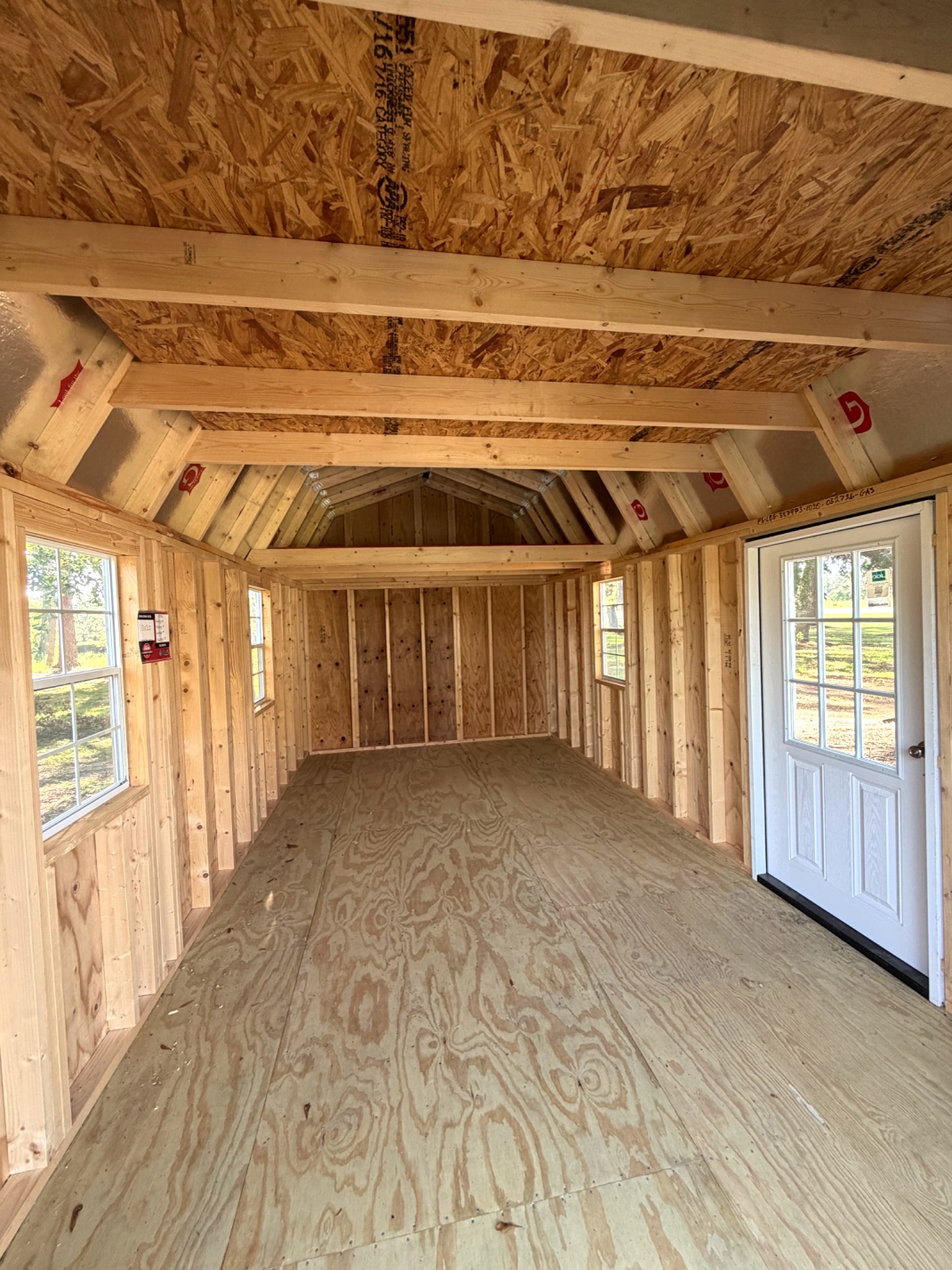 10x20 Lofted Barn Garage at Willis Buildings