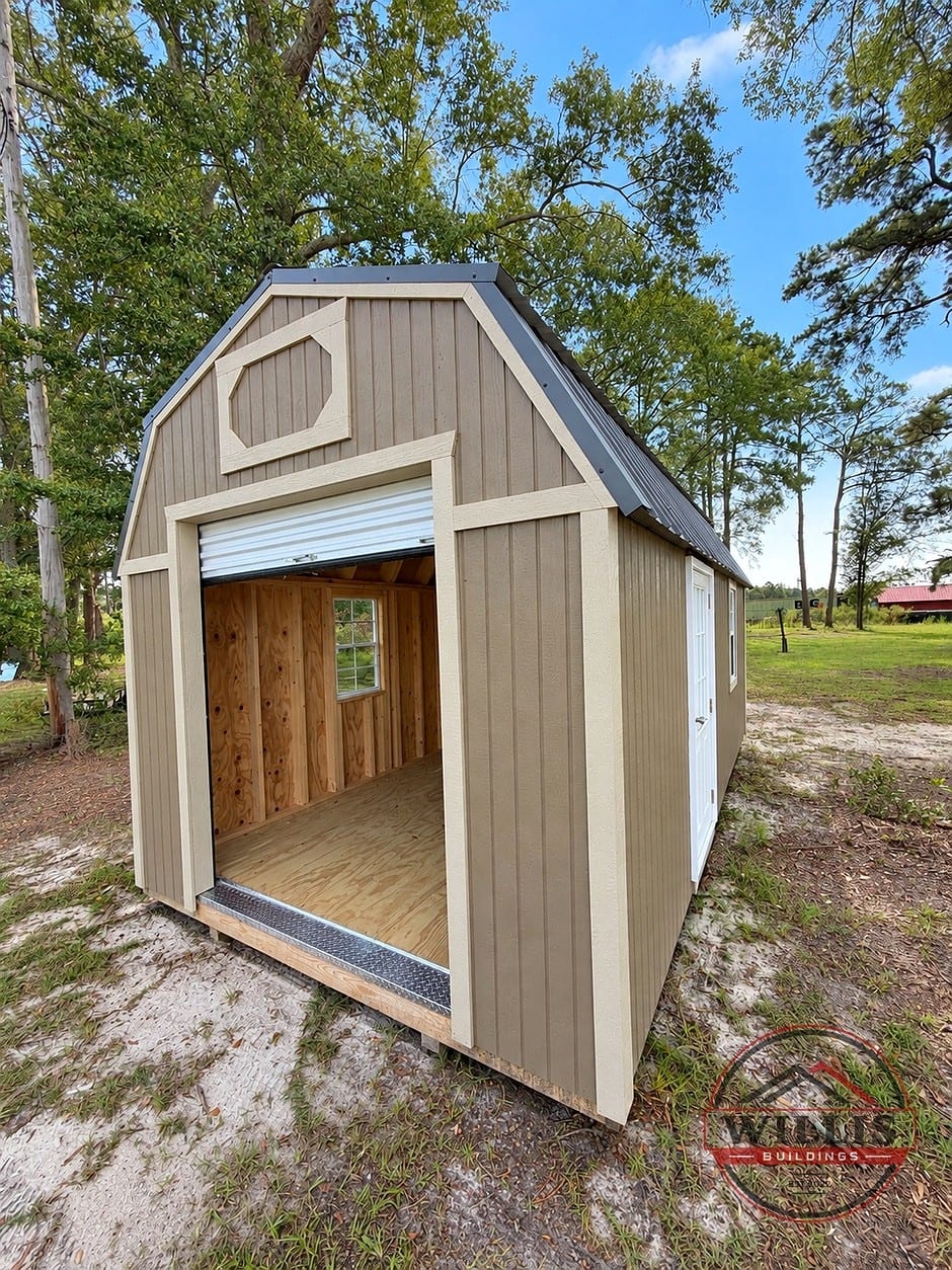 10x20 Lofted Barn Garage at Willis Buildings