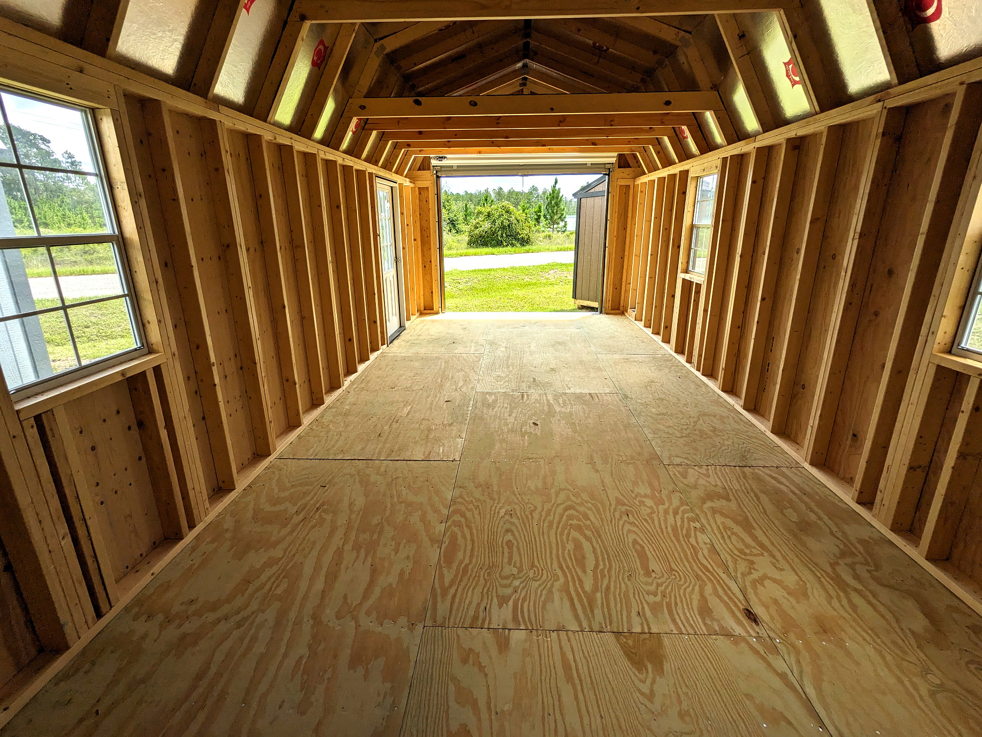 12x28 Lofted Barn Garage at Graceland Storage Sheds and Buildings of Kingsland