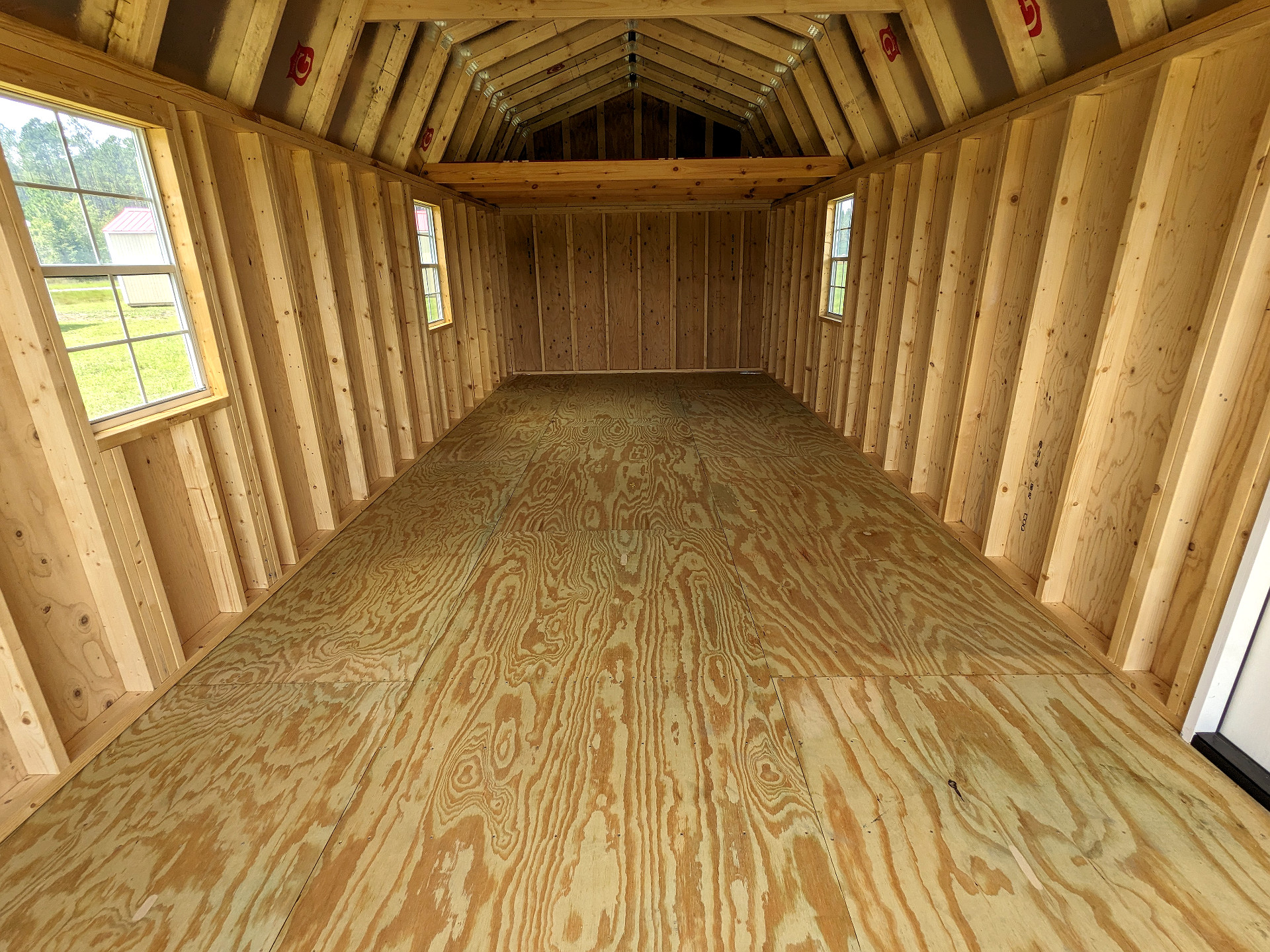 12x28 Lofted Barn Garage at Graceland Storage Sheds and Buildings of Kingsland