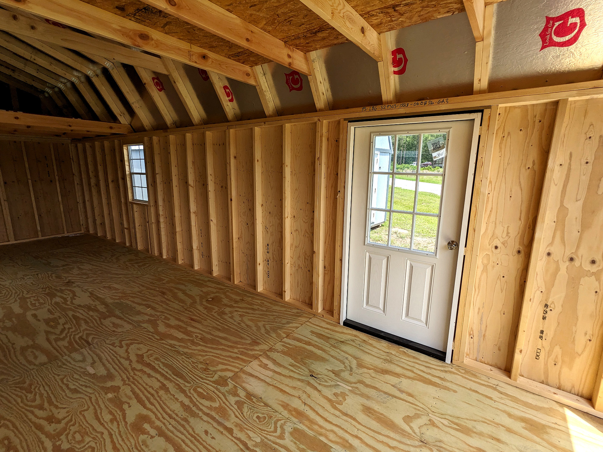 12x28 Lofted Barn Garage at Graceland Storage Sheds and Buildings of Kingsland