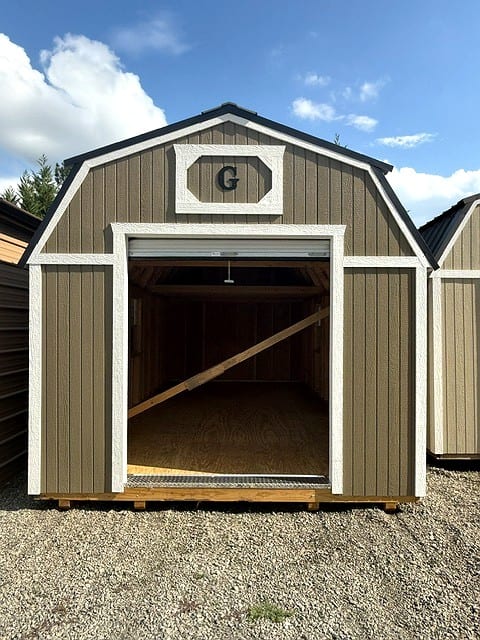 12x20 Lofted Barn Garage at Graceland Portable Buildings of the Carolinas / Dixie Motors, LLC