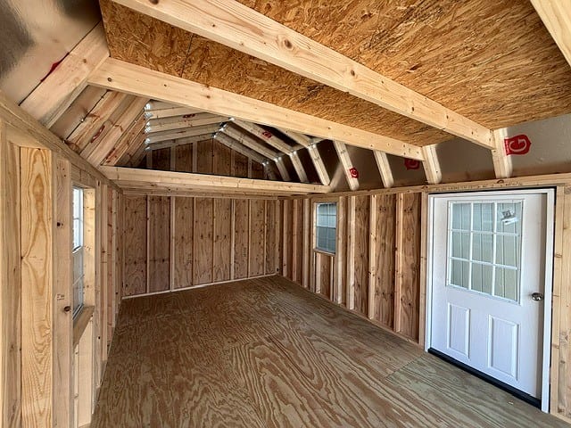 12x20 Lofted Barn Garage at Graceland Portable Buildings of the Carolinas / Dixie Motors, LLC