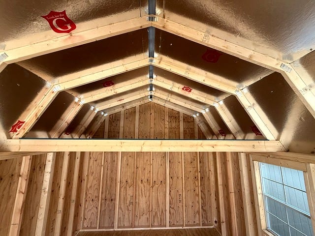 12x20 Lofted Barn Garage at Graceland Portable Buildings of the Carolinas / Dixie Motors, LLC
