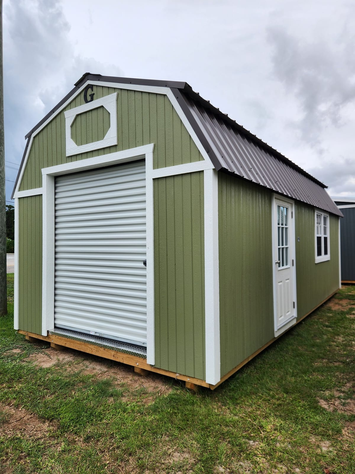 12x24 Lofted Barn Garage at Toler's Coastal Structures - Newport