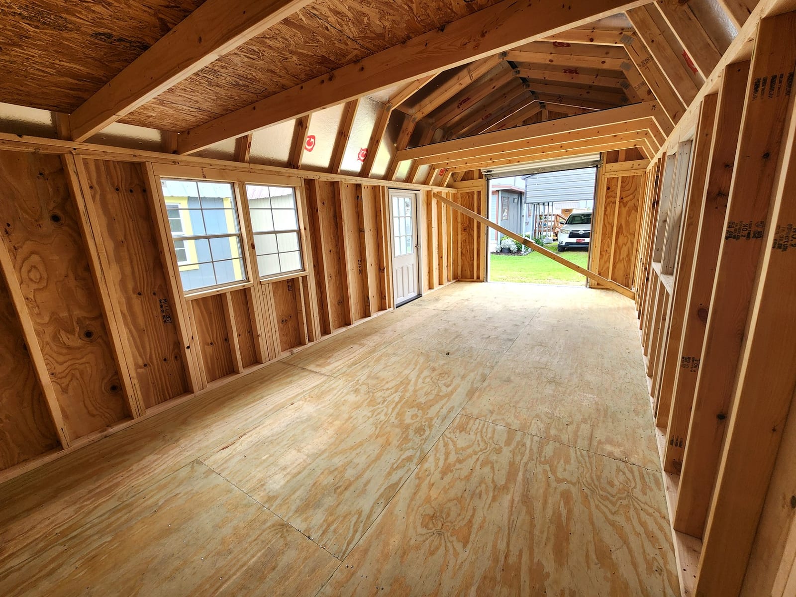12x24 Lofted Barn Garage at Toler's Coastal Structures - Newport