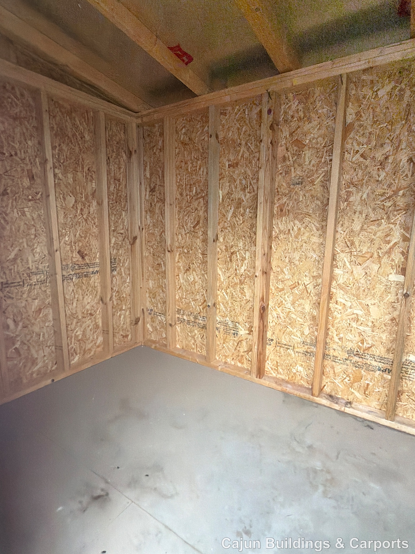 6x12 Mini Shed at Cajun Buildings and Carports
