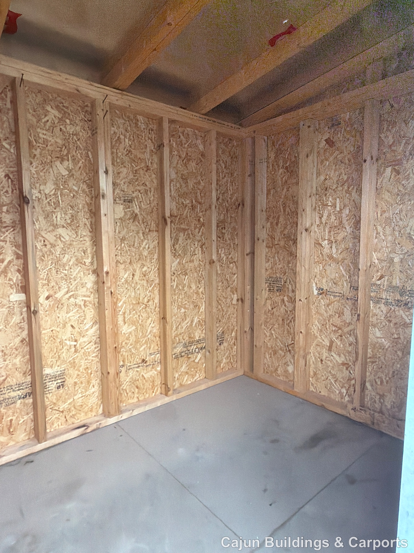 6x12 Mini Shed at Cajun Buildings and Carports