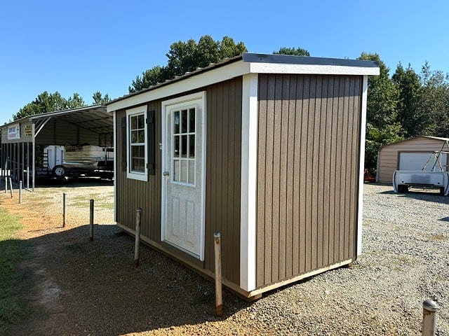 6x12 Mini Shed at Graceland Portable Buildings of the Carolinas / Dixie Motors, LLC