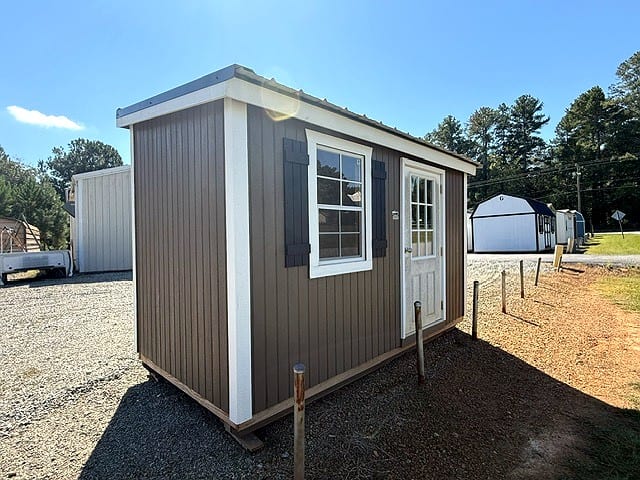 6x12 Mini Shed at Graceland Portable Buildings of the Carolinas / Dixie Motors, LLC